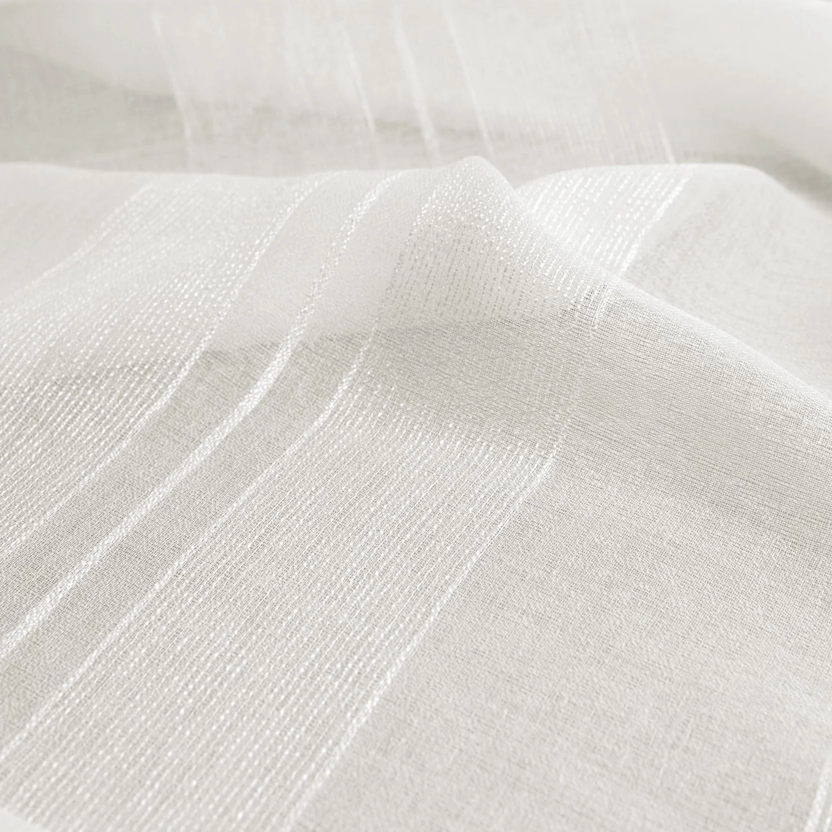 Cortina Rayas Blanca 45 x 120 cm