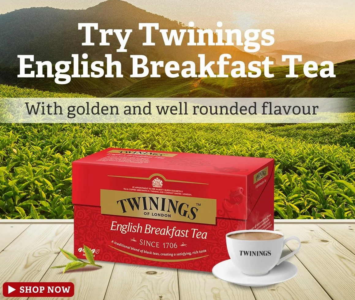 Twinings Té English Breakfast, 20 sobres