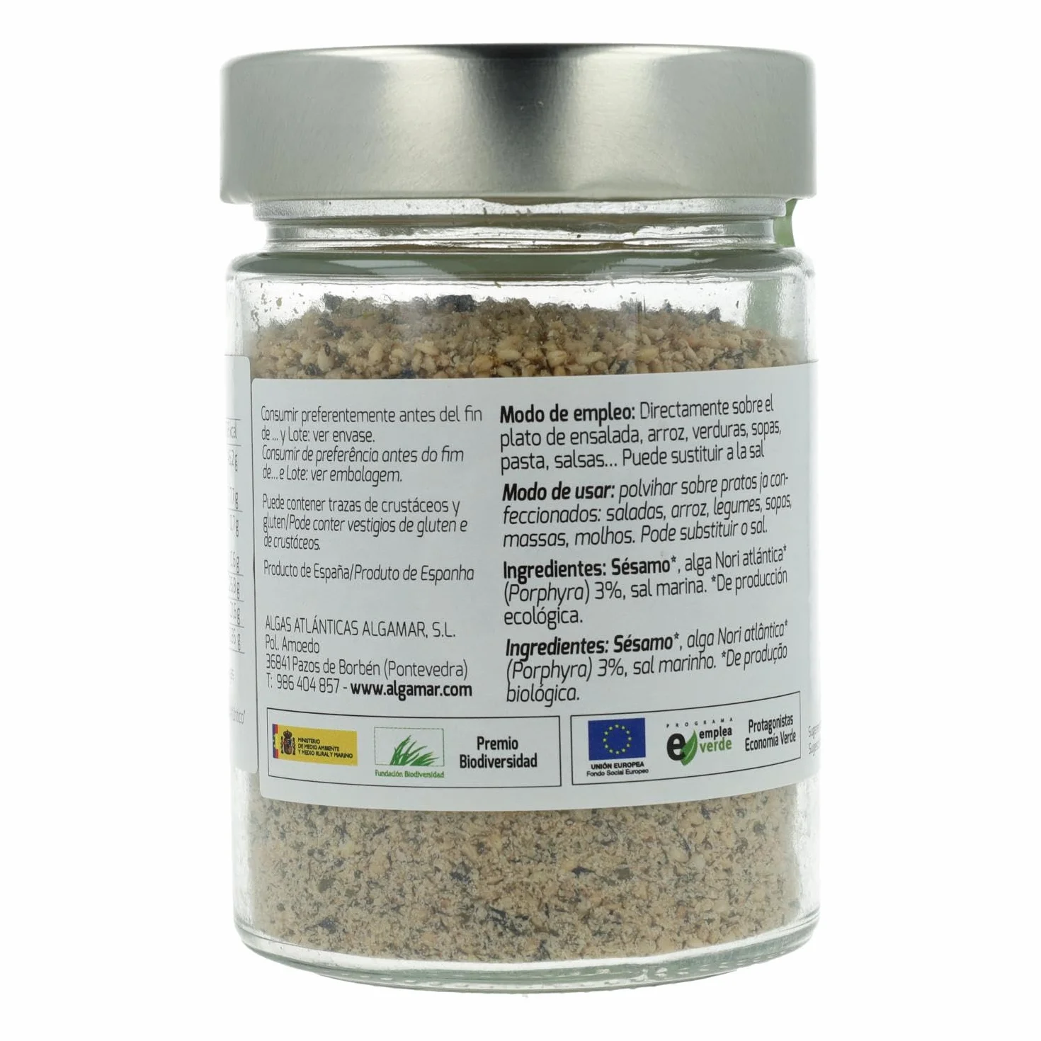Algamar GOMASIO con Alga NORI 150 G Eco