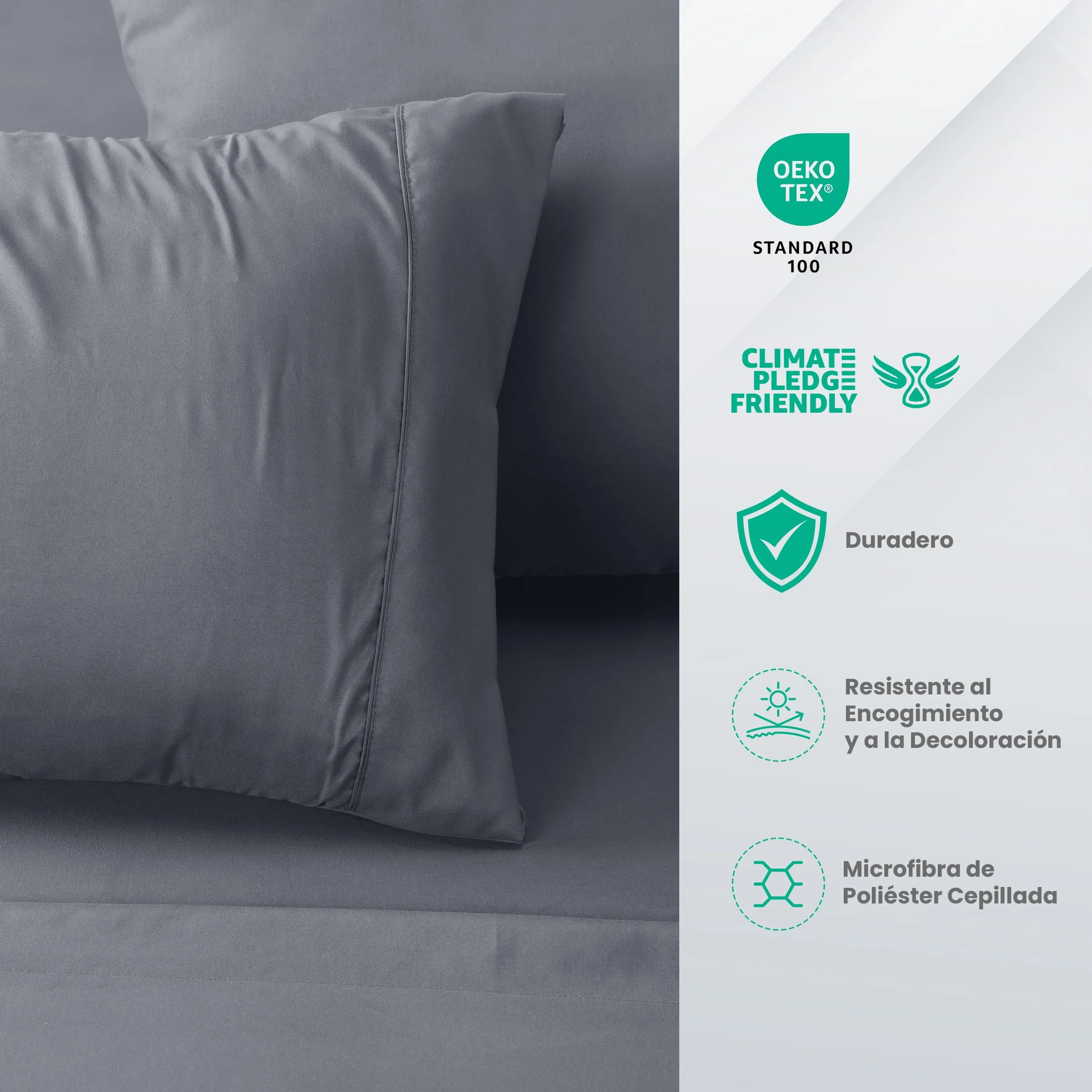 Utopia Bedding Juego de Sábanas 4 Piezas 150x200 Microfibra Cepillada Oeko-Tex - Sábana Bajera, Plana y 2 Fundas de Almohada