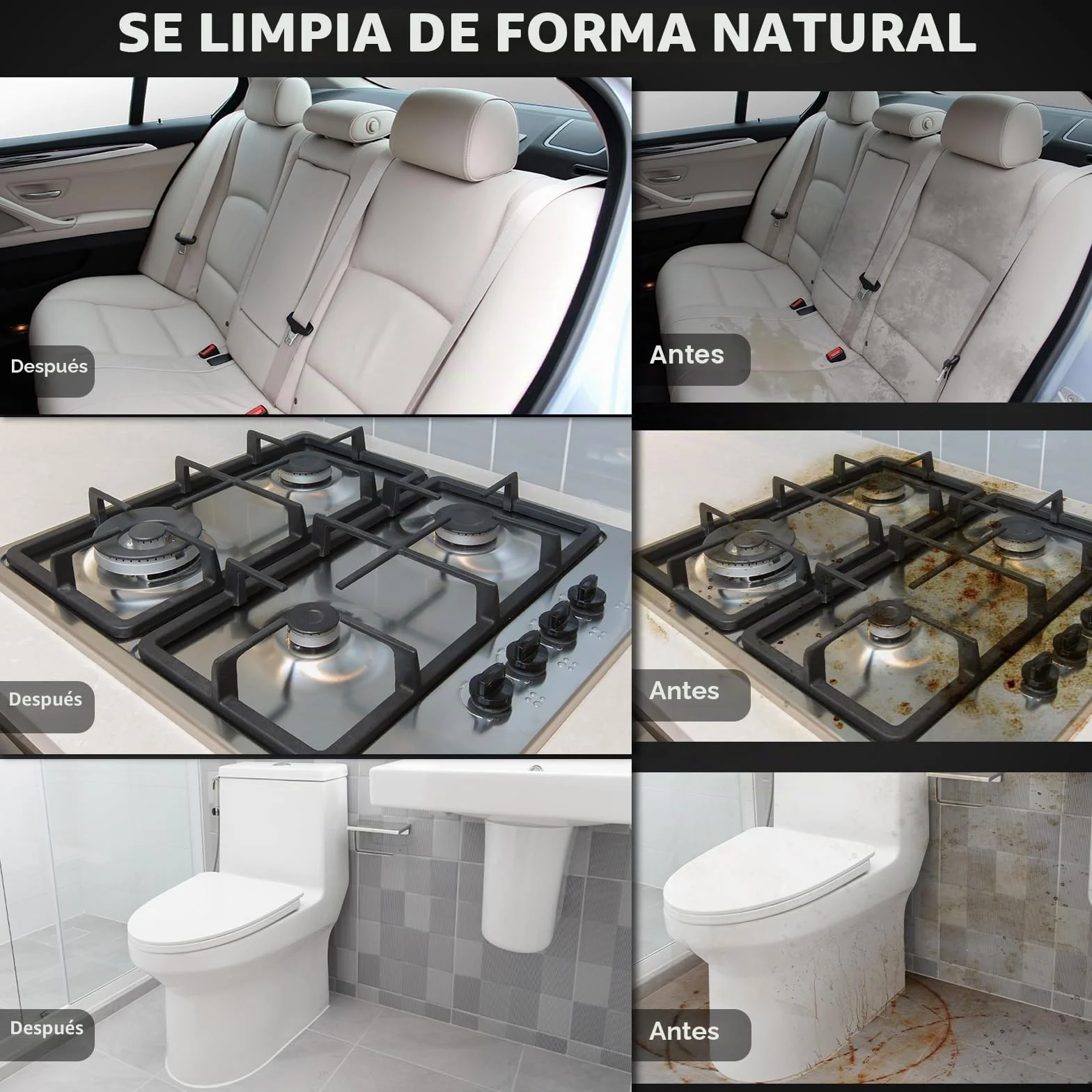 Vaporeta Limpieza Hogar Portátil Multiusos con Cierre de Seguridad y 14 Accesorios, Presurizado de Mano para Baño Ventanas Cocina