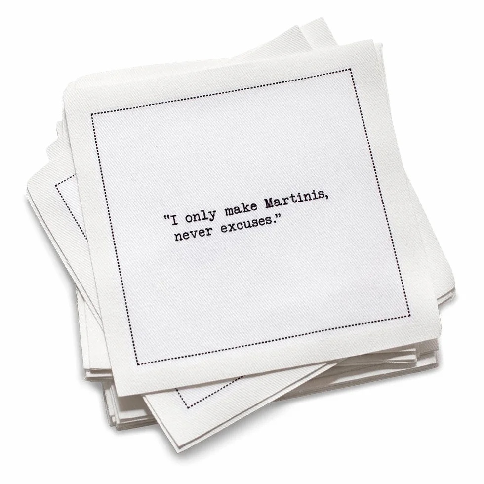 Five Star Napkins Servilletas de cóctel de algodón blanco, servilletas de bebidas, servilletas de bar, servilletas de tela, servilletas de fiesta, eventos, vacaciones, bodas, cumpleaños, 4.5 x 4.5