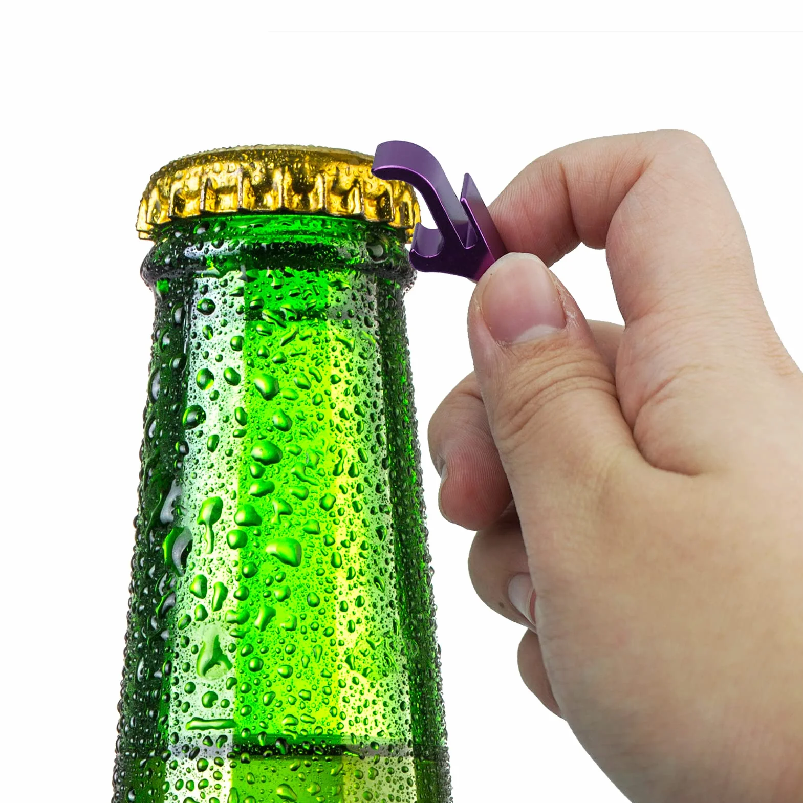 Llavero Abridor De Botellas, 8 Pcs Abridor de Cerveza Aluminio, Llaveros Abrebotellas con Anilla, Bolsillo Pequeño Bar Pinza para Bebidas, Llavero Abridor Cerveza, para Cerveza De Jugo Beber