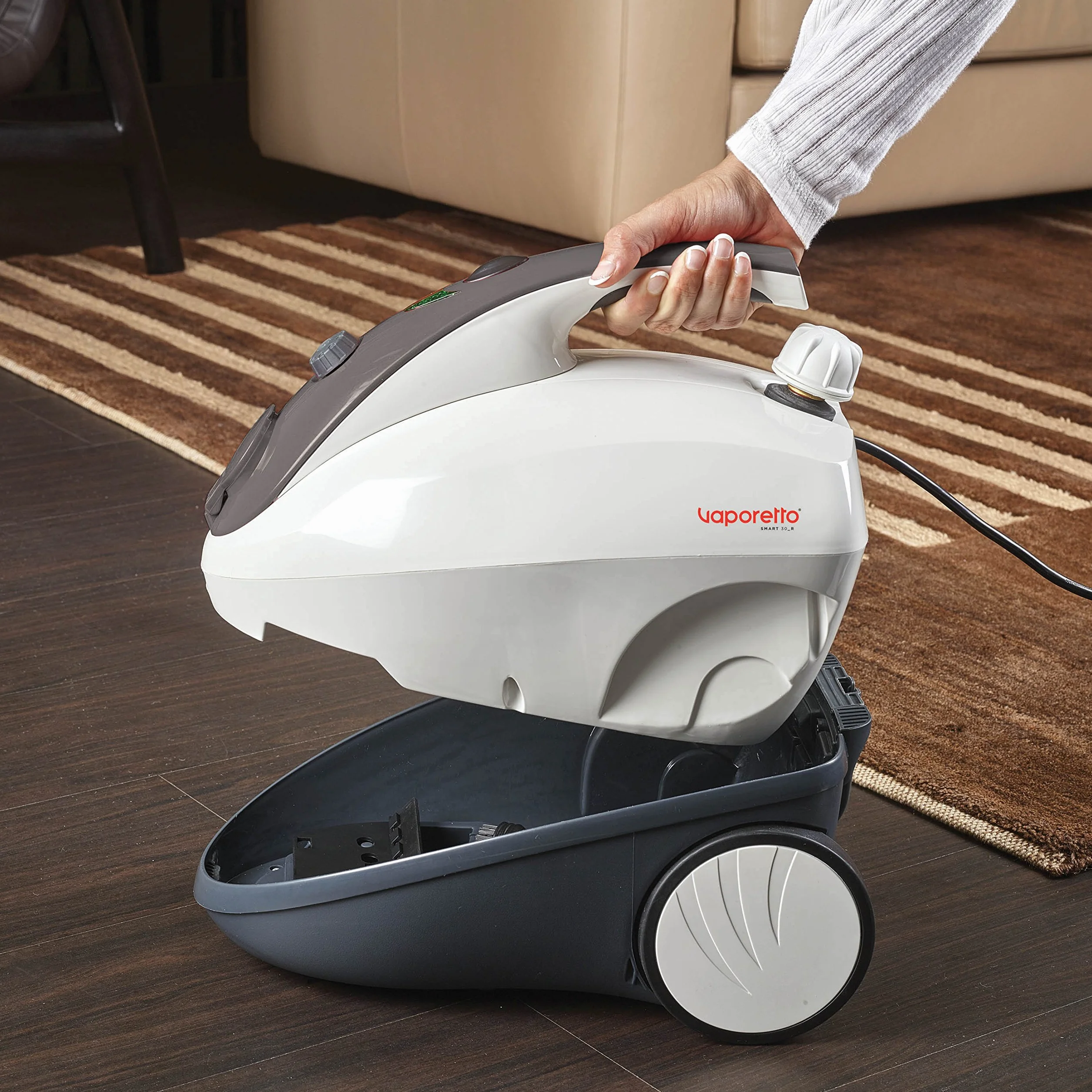 Polti Vaporetto Smart 30_S Limpiador a Vapor 3 Bar 85 g/min 12 Accesorios 1,6 L Blanco/Gris