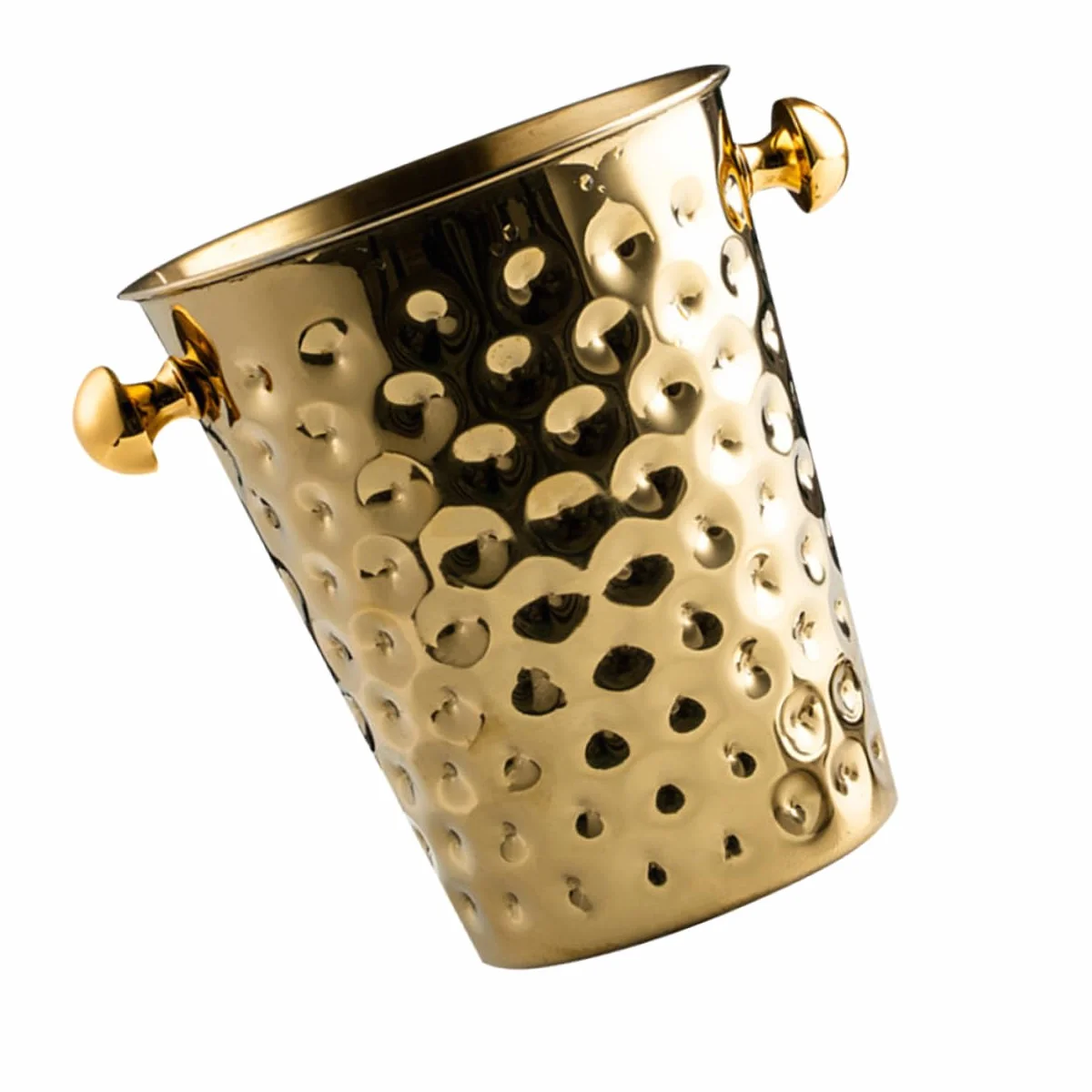 1 Pc cubeta de Hielo Golden Dorado Cubo de Botella de Vino Cubo de Hielo de Cerveza Cubo de Hielo para Bar contenedor de Hielo de Acero Inoxidable merienda envase Cubo de champán