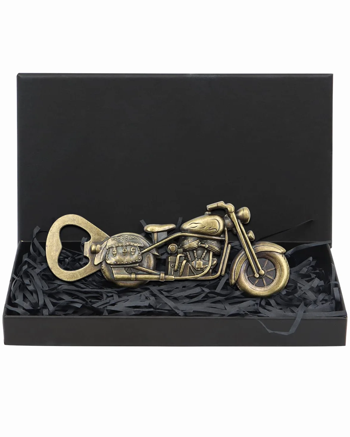 VEGCOO Abridor de Cerveza, Abrebotellas de Motocicleta Divertido Regalos Navidad Regalo de Cerveza para Hombres con Caja, Regalos de Moto Regalo de Cumpleaños para Hombre Papá Esposo Novio
