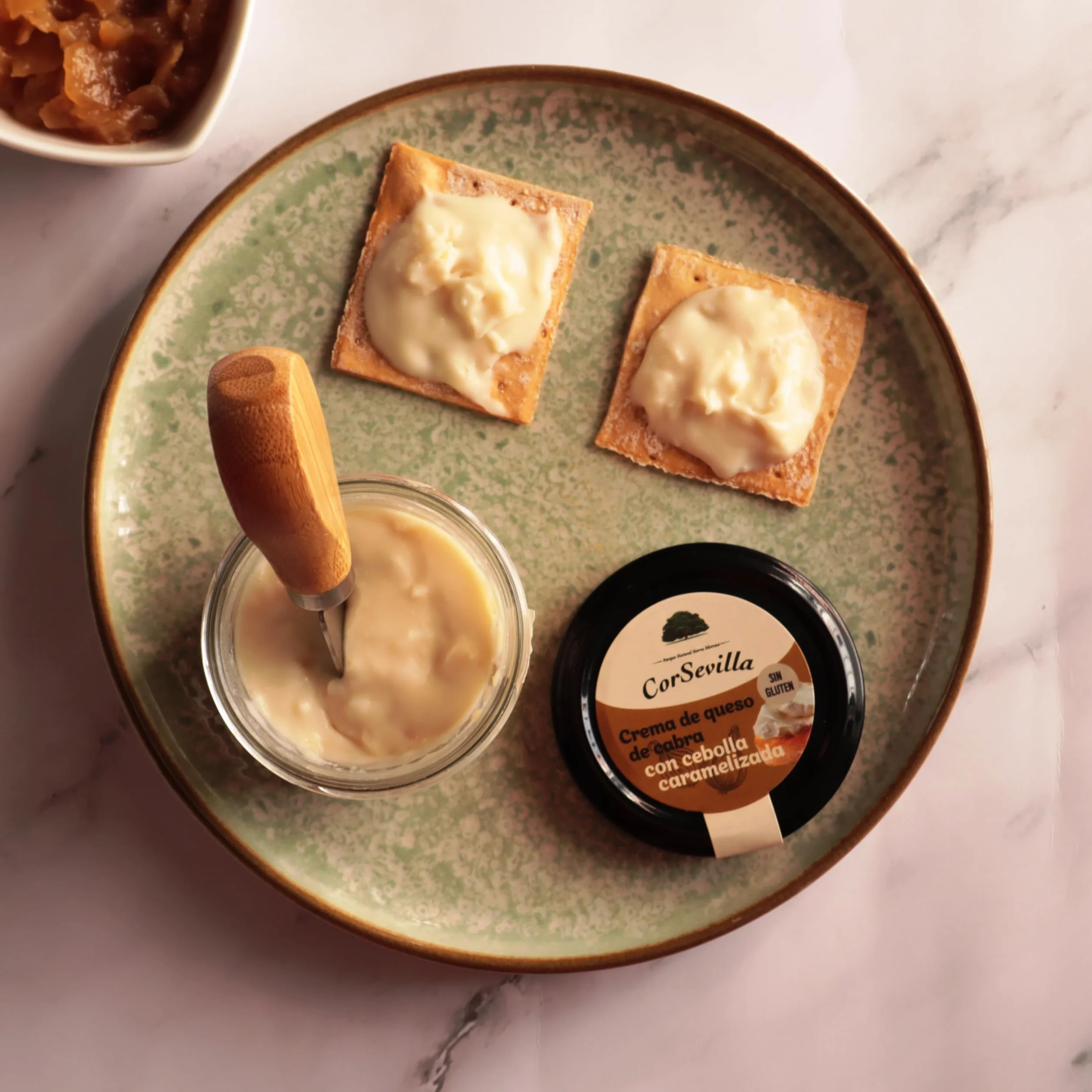 Crema Queso Cabra Curado Cebolla Caramelizada Queso Untar Gourmet 100 g