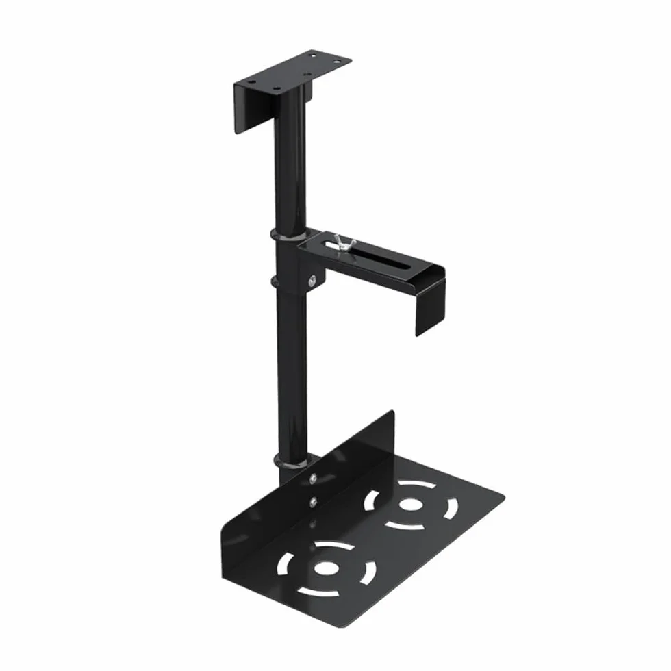 Accesorios de Escritorio de Oficina Soporte for PC Debajo del Escritorio, Soporte de Pared for PC, Soporte de Torre Ajustable for PC Uso doméstico(Negro)