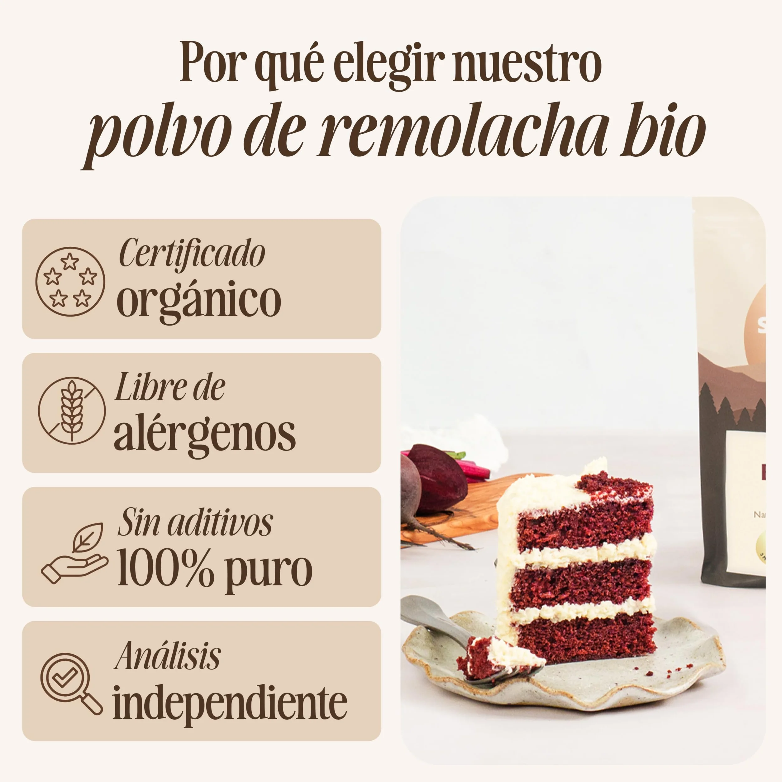 Sevenhills Wholefoods Polvo De Remolacha 500g