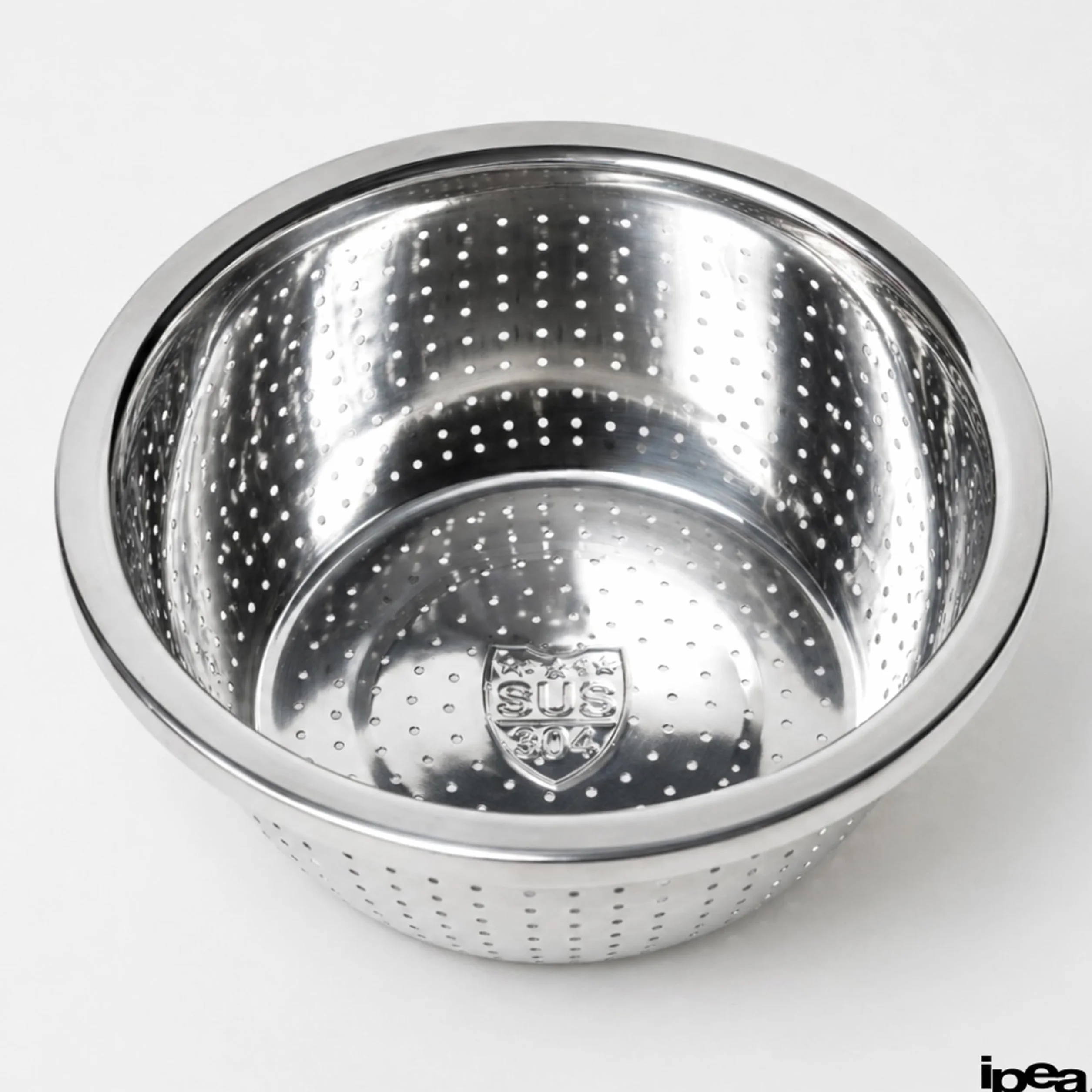 IPEA Escurridor de Acero Inoxidable 24 cm Colador Profesional para Pasta, Frutas y Verduras