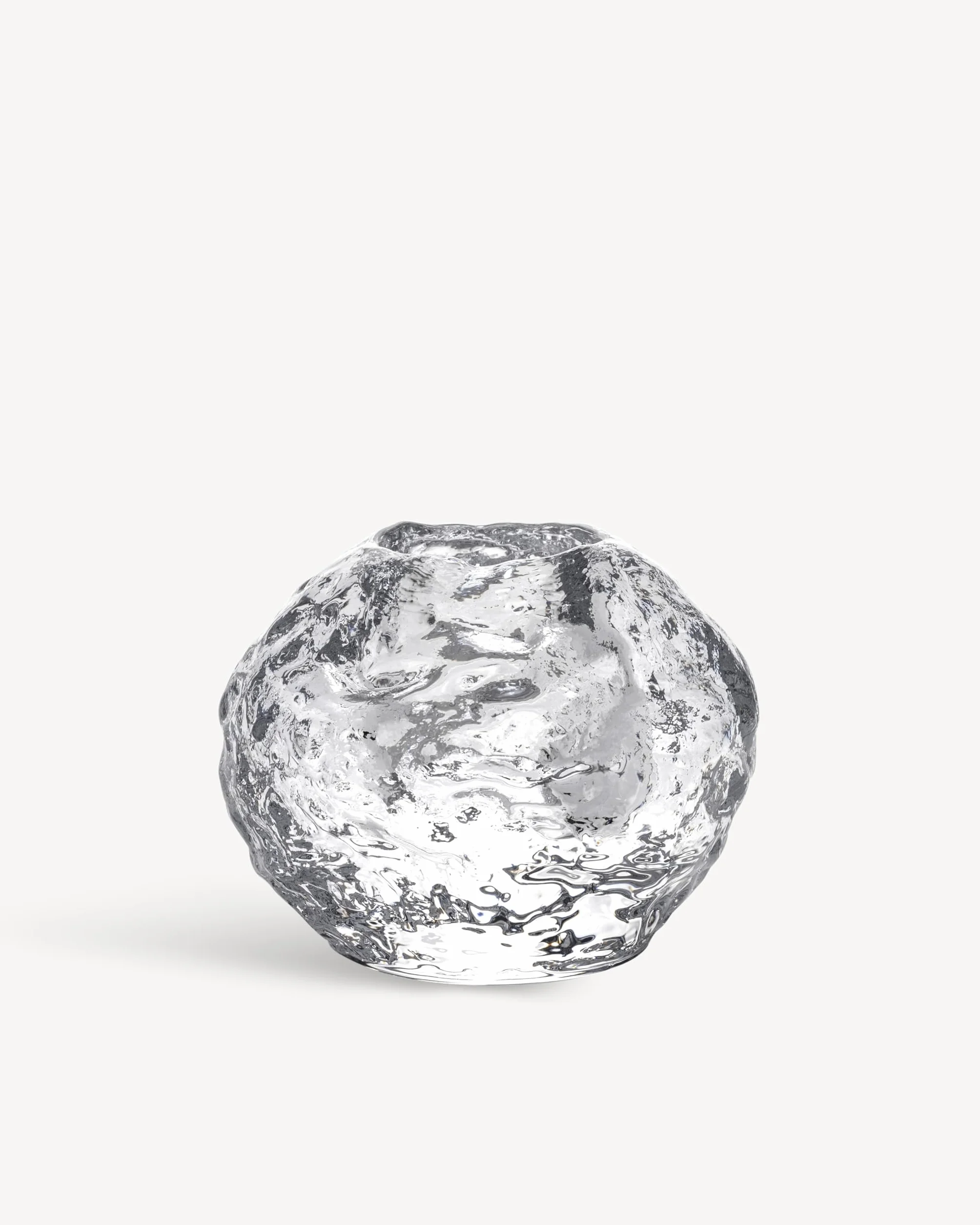 Kosta Boda Snowball Votive, Juego de 3, Transparente, S: 6 cm, m: 7 cm, L: 8,9 cm