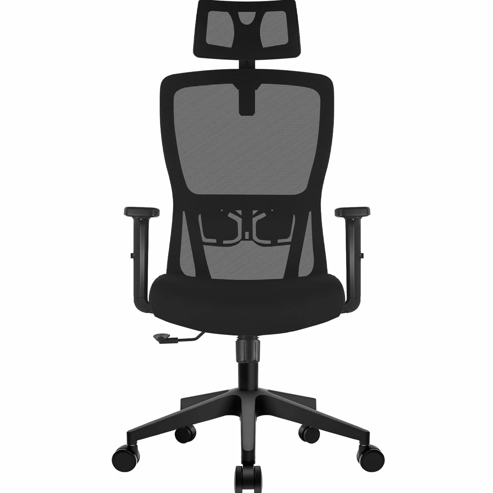 Durrafy Silla Oficina Ergonómica,Silla Escritorio con reposacabezas Ajustable,Reposabrazos, Soporte Lumbar, Altura Regulable y oscilación de 120°, Silla de Oficina Capacidad de Peso 150kg
