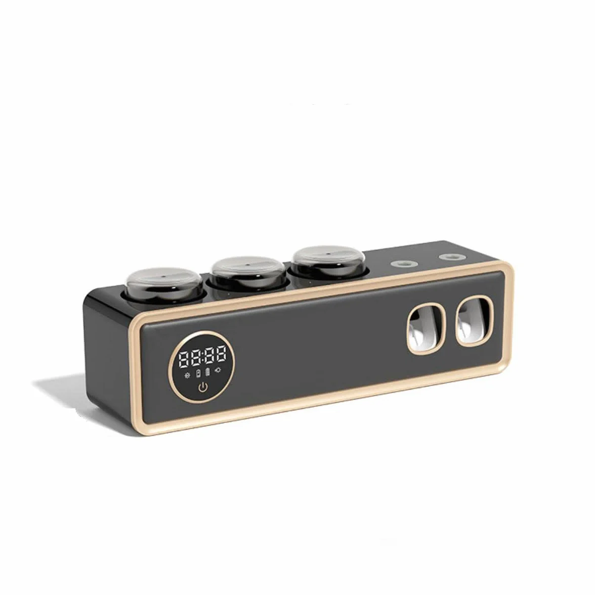 LANMOU Dispensador Automático Pasta Dientes, Soporte para Cepillo de Dientes montado en la Pared Dispensador de Pasta de Dientes automático Porta Cepillo de Dientes Esterilizador de cepillo dientes UV
