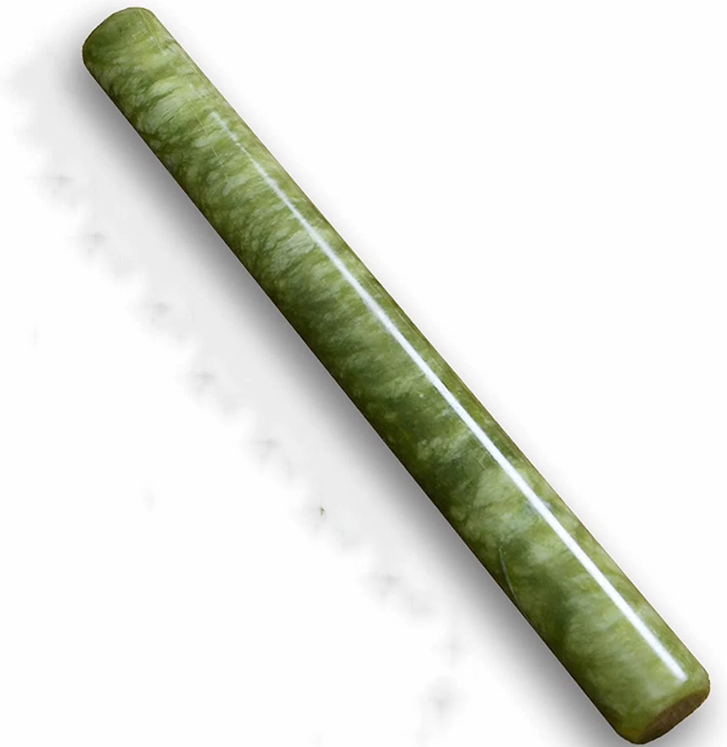 Rodillo de pastelería, rodillo de madera, Rodillo de masa Los rodillos de jade no son fáciles de romper Resistente a la suciedad Rodillo suave y no pegajoso Rodillos verdes