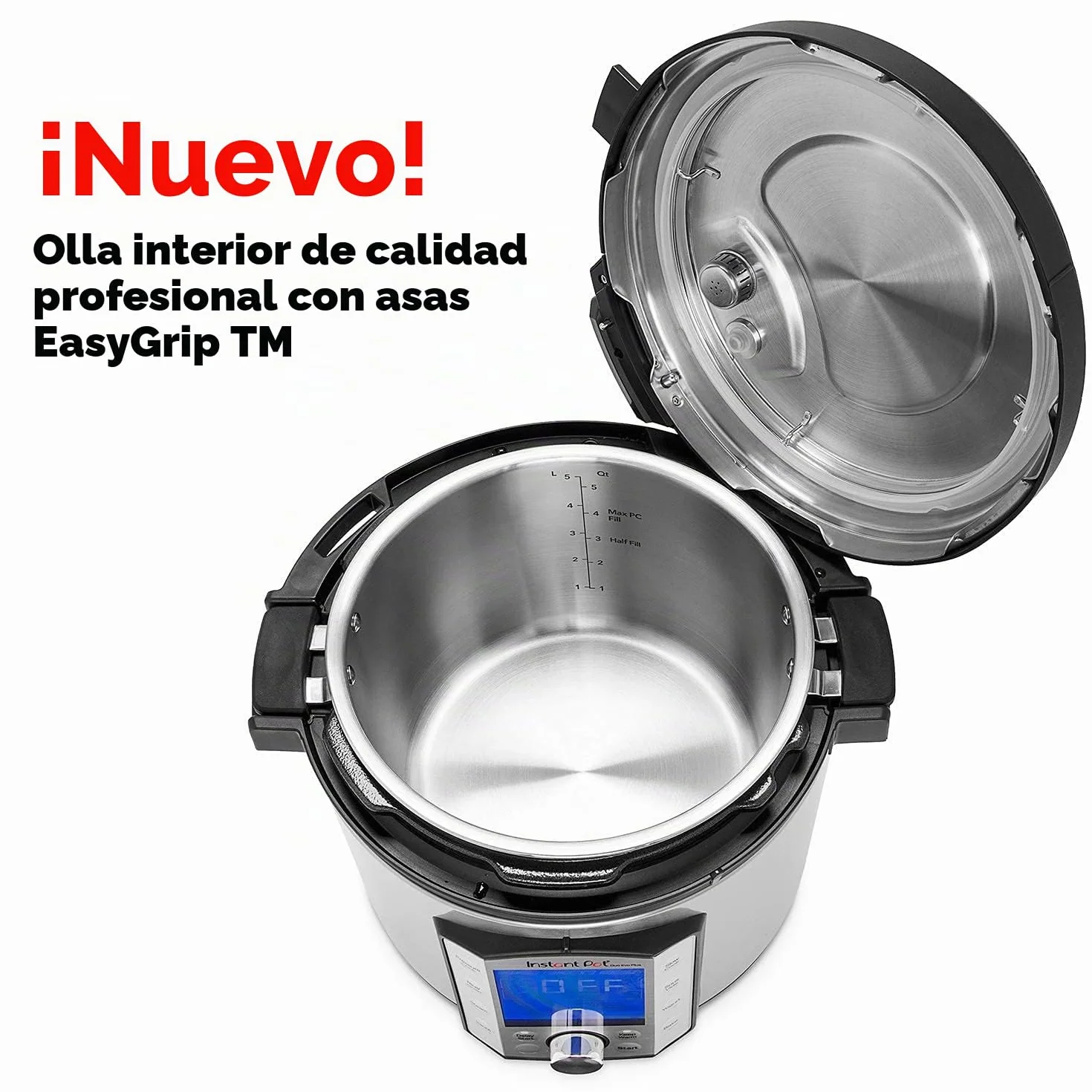 Instant Pot DUO EVO PLUS 7.6L - Olla a presión eléctrica (10 funciones en 1: esterilizador, olla lenta, arrocera, vaporizador)