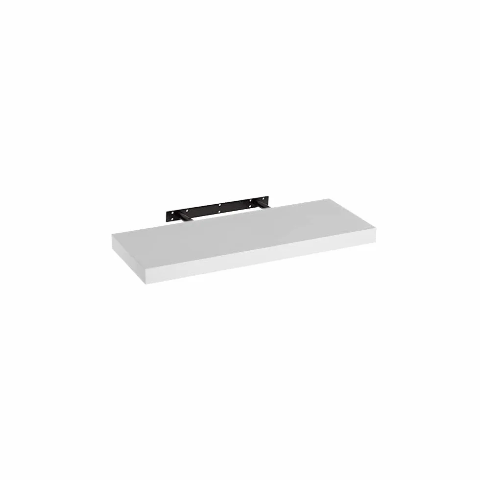 LOLAhome Estante de Pared Flotante Madera MDF Blanco 60x23,5 cm