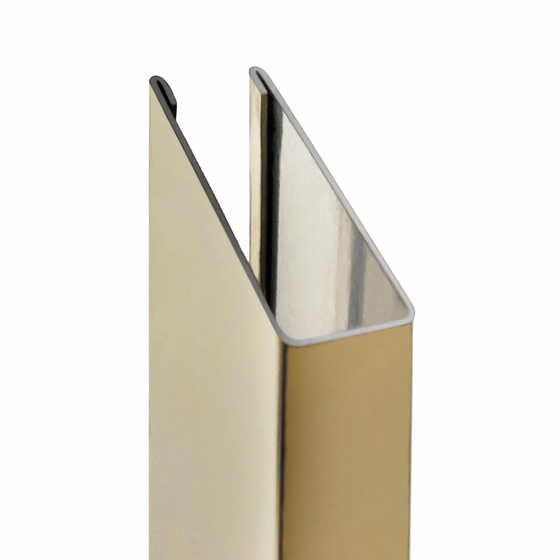 Perfil de pared para mampara acero inoxidable 304 vidrio 10 mm Champagne Gold 200 cm