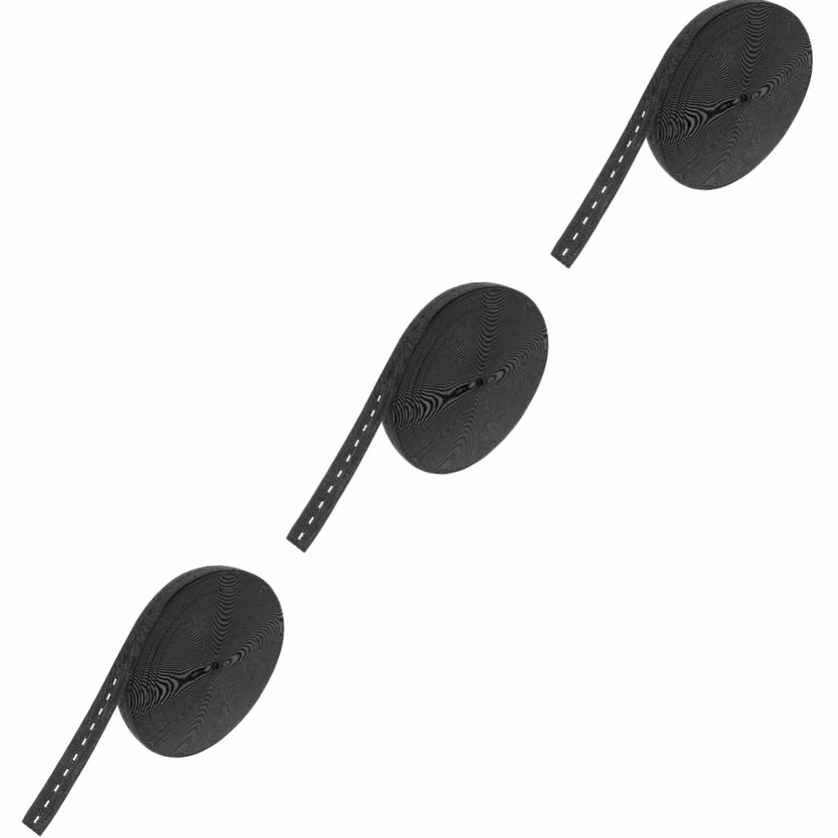 SEWACC 3rollos Banda Elástica De Con Ojales De Cuerda Para Manualidades y Ropa Grosor