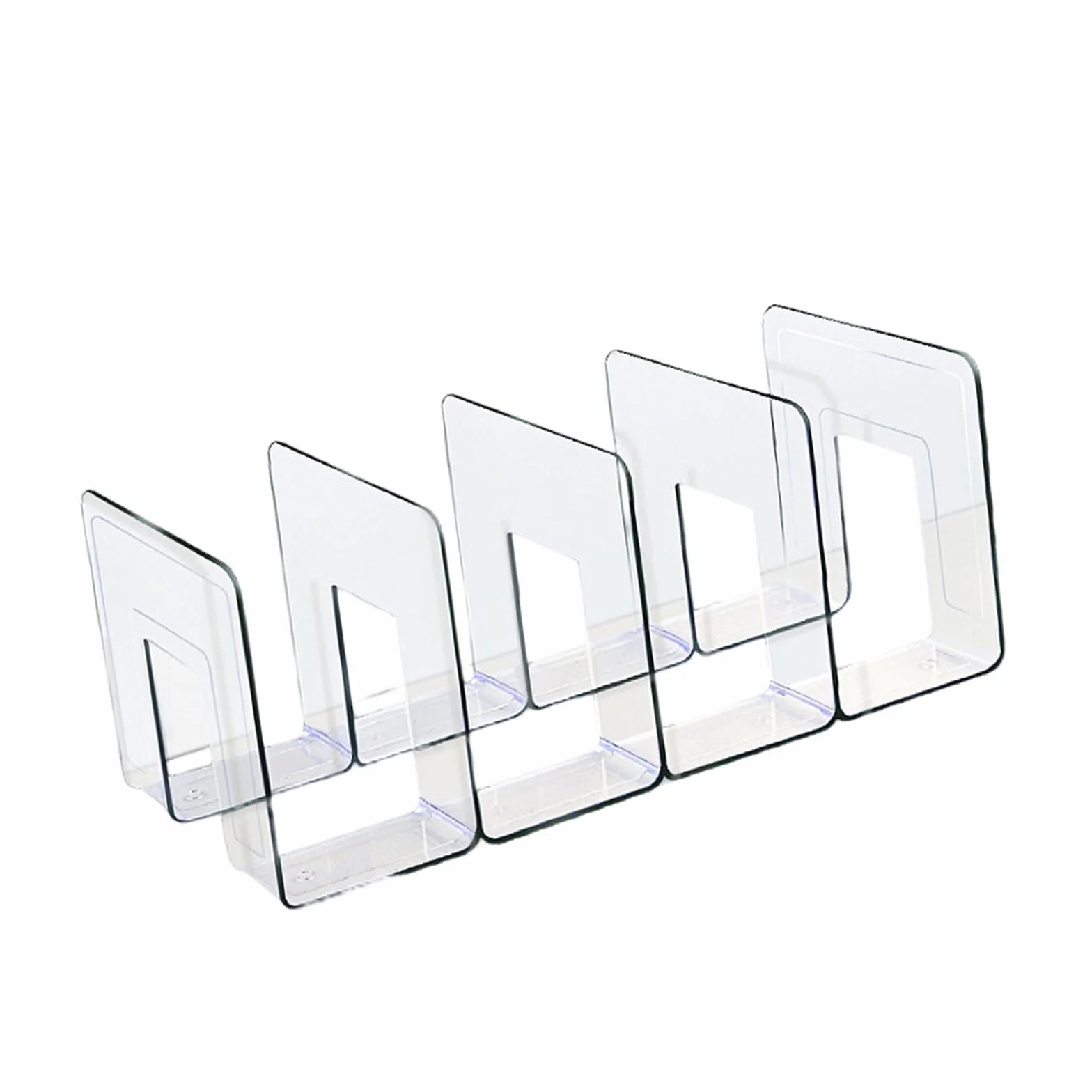 Elegante organizador de bolsos de acrílico transparente y resistente, divisor de estante de 4 secciones para armario y soporte de exhibición, soporte de almacenamiento, soporte para bolso de vestidor