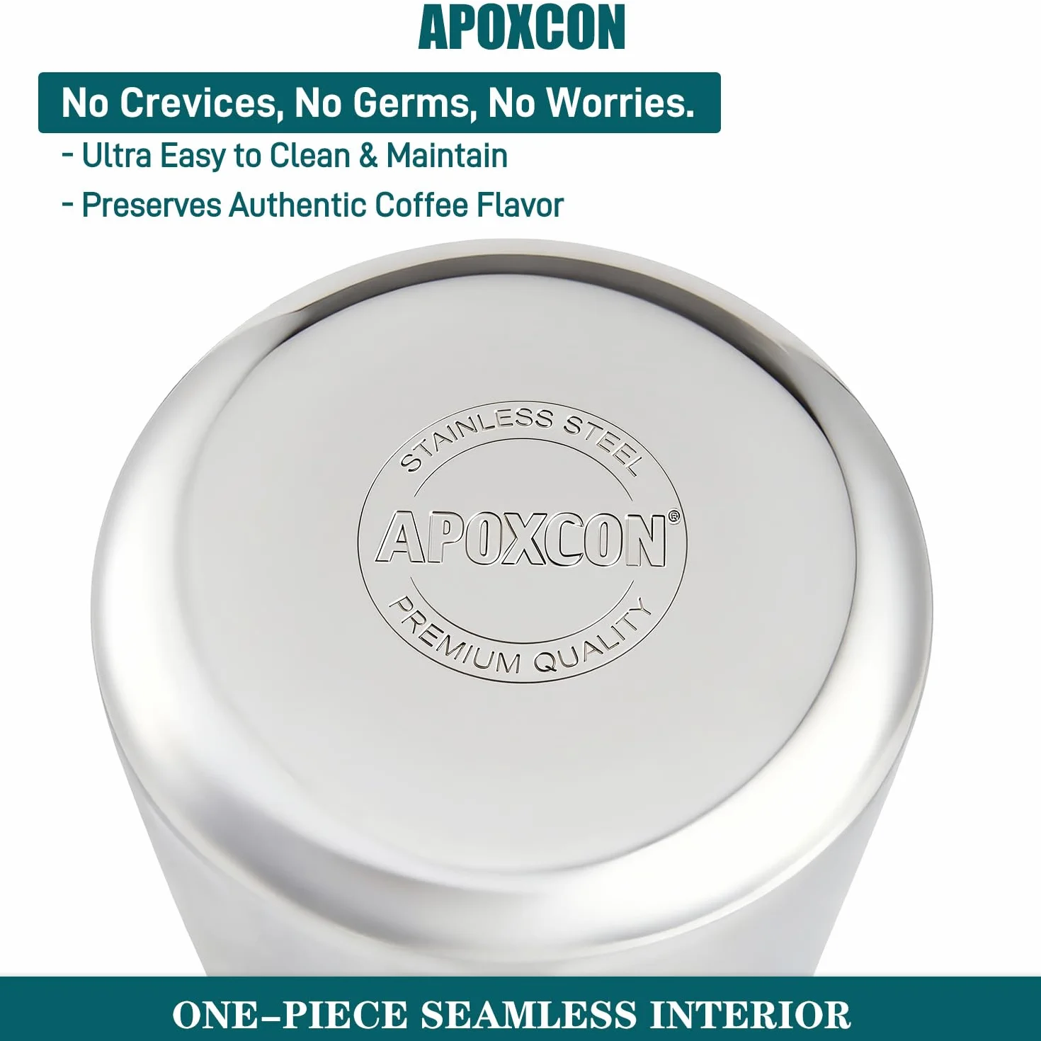 Cafetera percolador de acero inoxidable con perilla de vidrio y mango de madera - para camping y estufa