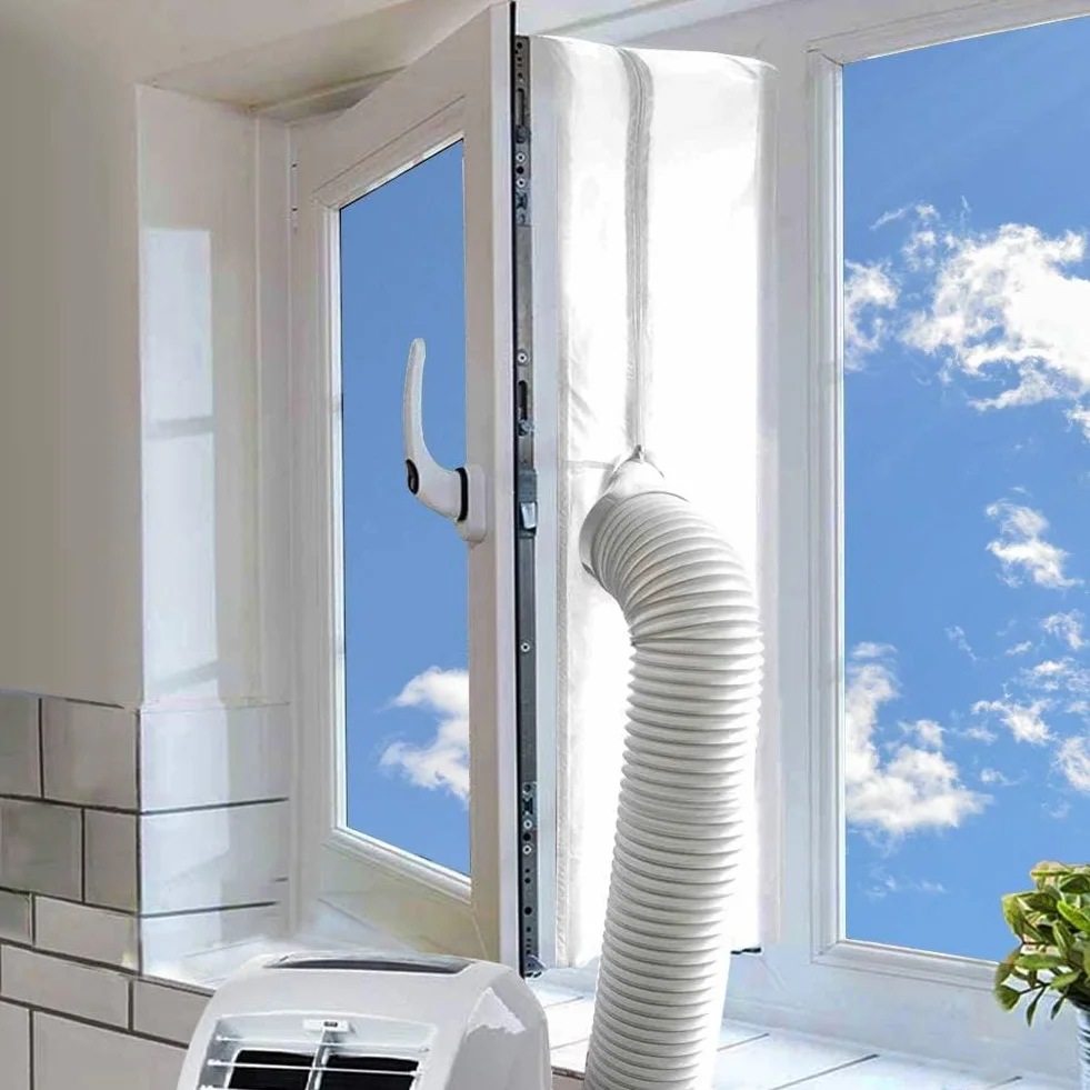 Kit Ventana Aire Acondicionado Portátil 400CM, Cubierta Aislante Bloquea Aire Caliente