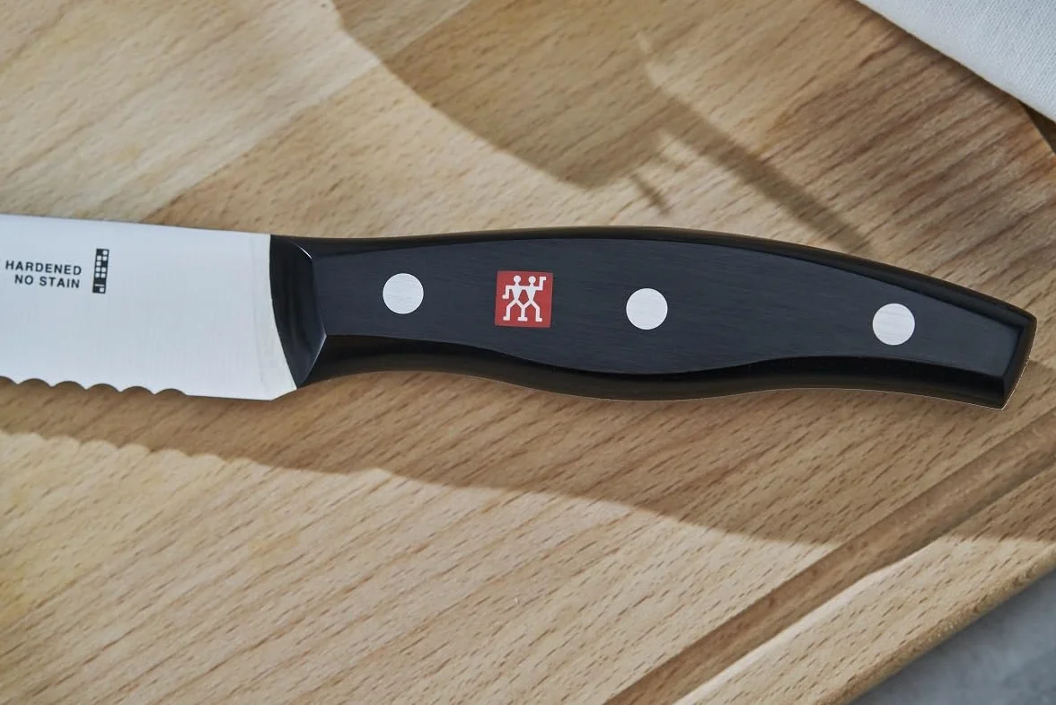 ZWILLING Cuchillo de pan, Longitud de la hoja: 20 cm, Hoja dentada, Mango especial de acero inoxidable/plástico, Twin Pollux
