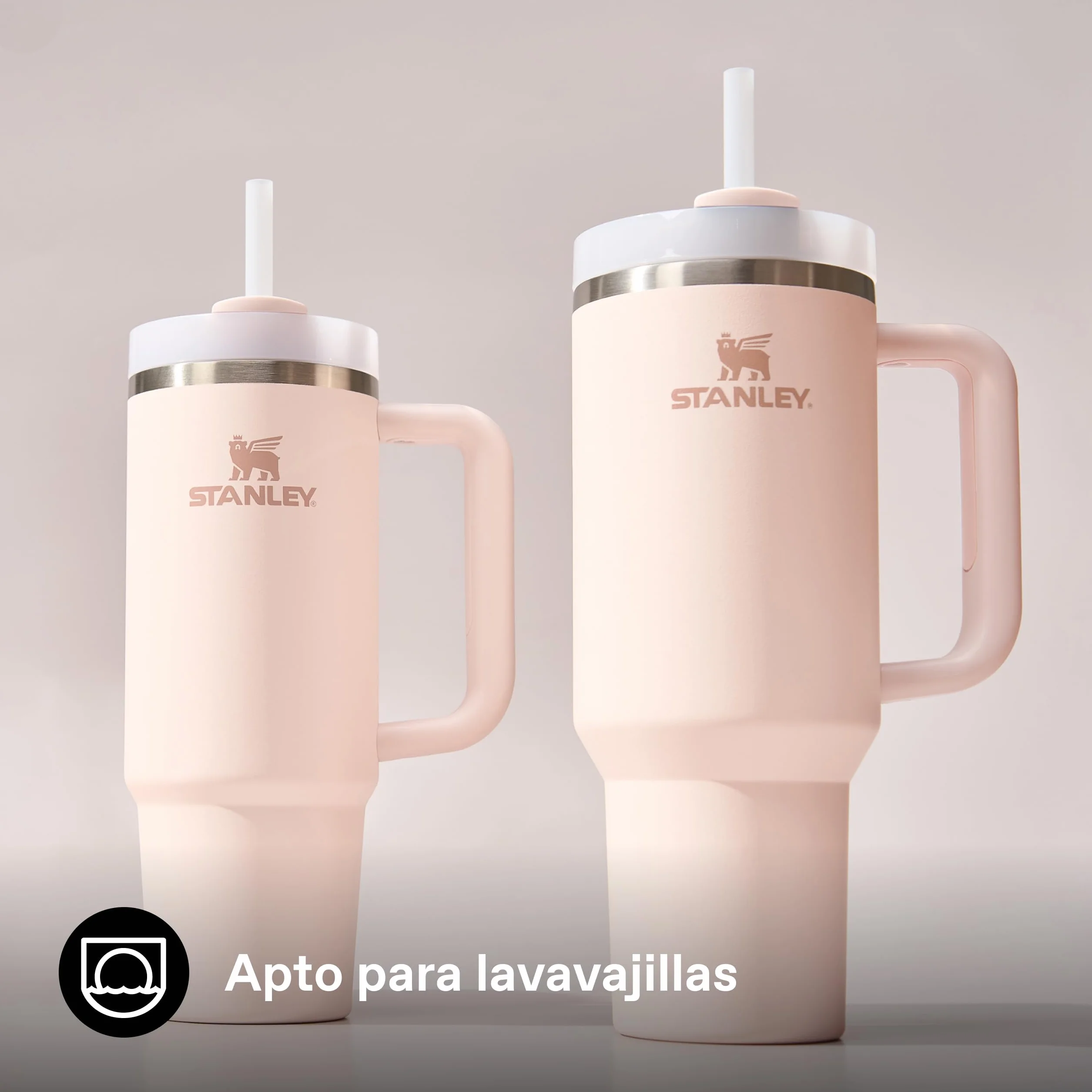 STANLEY Quencher H2.0 FlowState Tumbler 1.2L Termo Acero Inoxidable Sin BPA - Rose Quartz