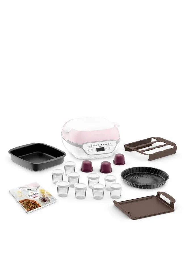 TEFAL Cake Factory Infinity KD850110 - Máquina automática de repostería (9 programas, 1200 W), color rosa