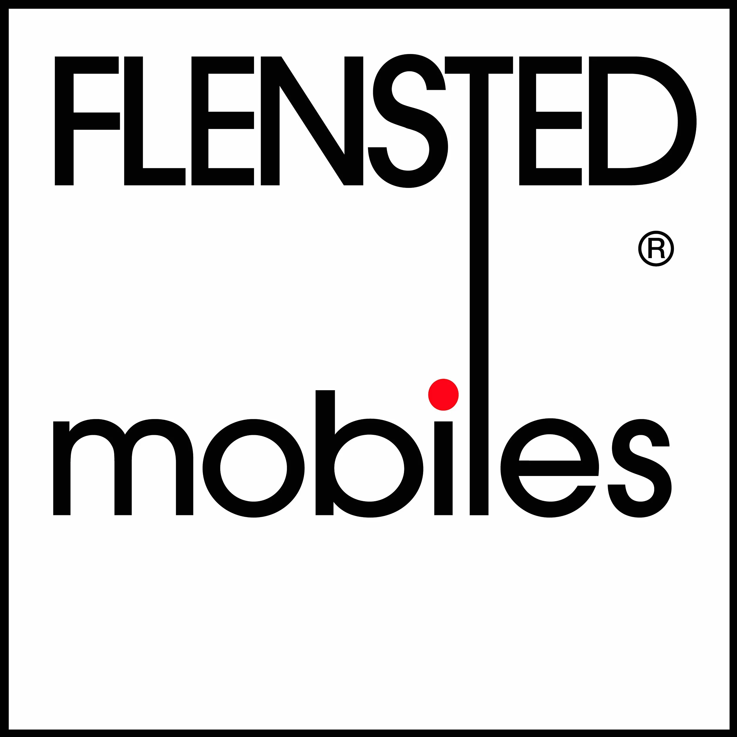 Flensted Mobiles Perspectives - Móvil de Acero, Negro/Multicolor, 60 x 45 cm