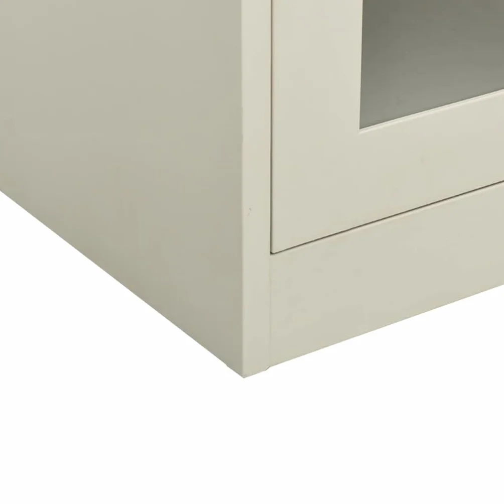 vidaXL Armario de Oficina Mueble Archivador Cajonera Almacenamiento Archivos Documentos Organizador Universal de Acero Gris Claro 90x40x90cm