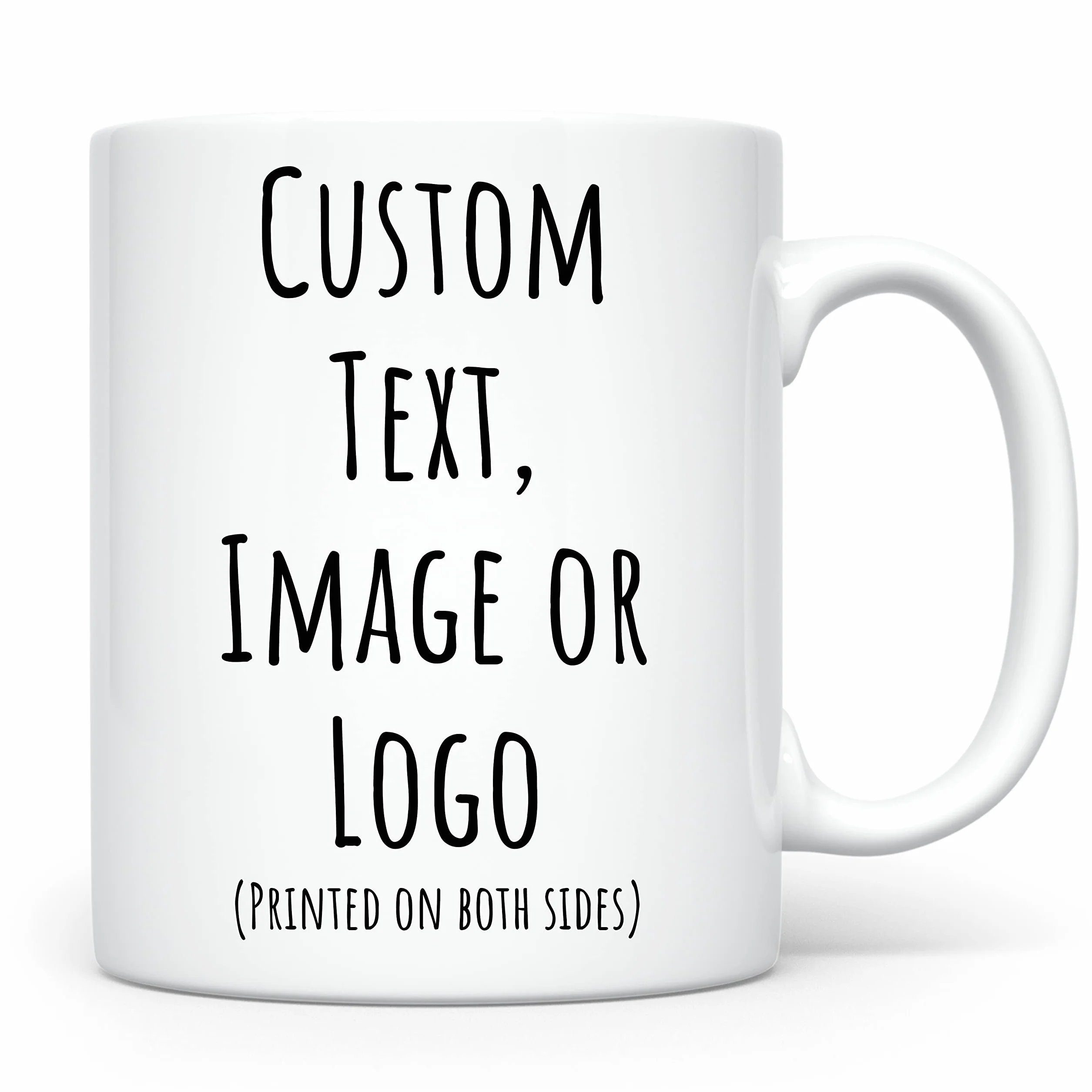 Taza de café personalizada | Texto personalizado con foto y logotipo | Taza de té personalizada de 11 onzas para hombres y mujeres | Idea de regalo única - Diseño de taza personalizada con