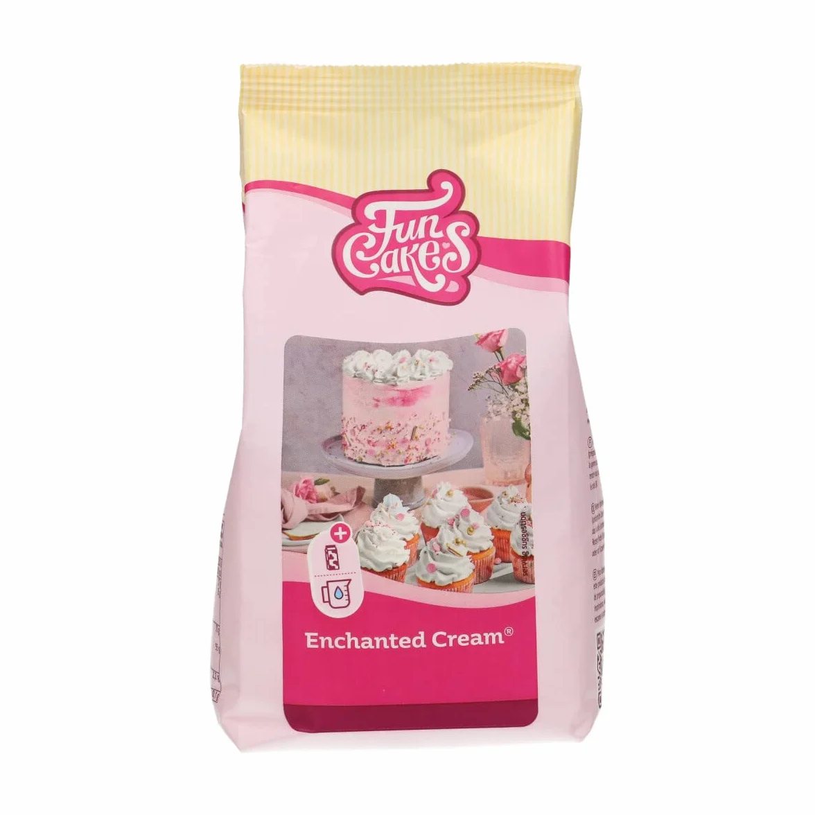 FunCakes Preparado Crema Encantada Blanca 450 g para Rellenar y Cubrir Pasteles