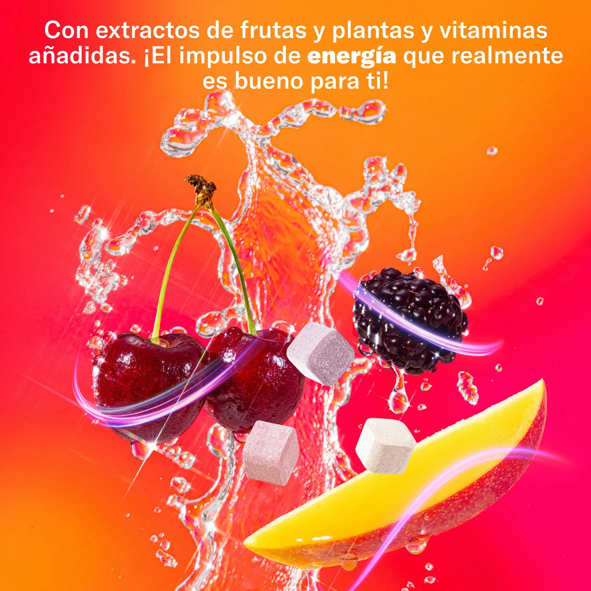 Waterdrop Microdrink Energy Drink 90mg Cafeína Vitaminas 36 Pastillas Saborizantes Sin Azúcar
