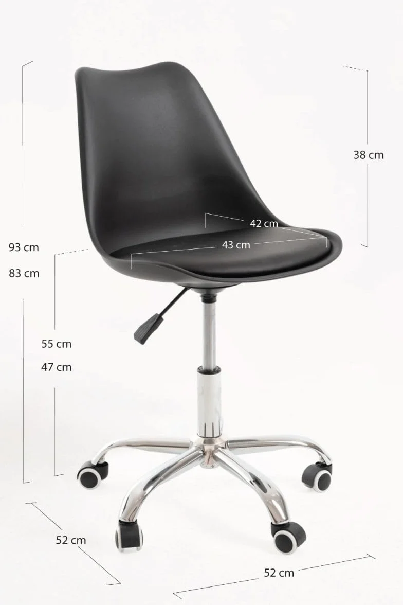 Silla de Oficina Negra Neo Regalos Miguel Máxima Ergonomía