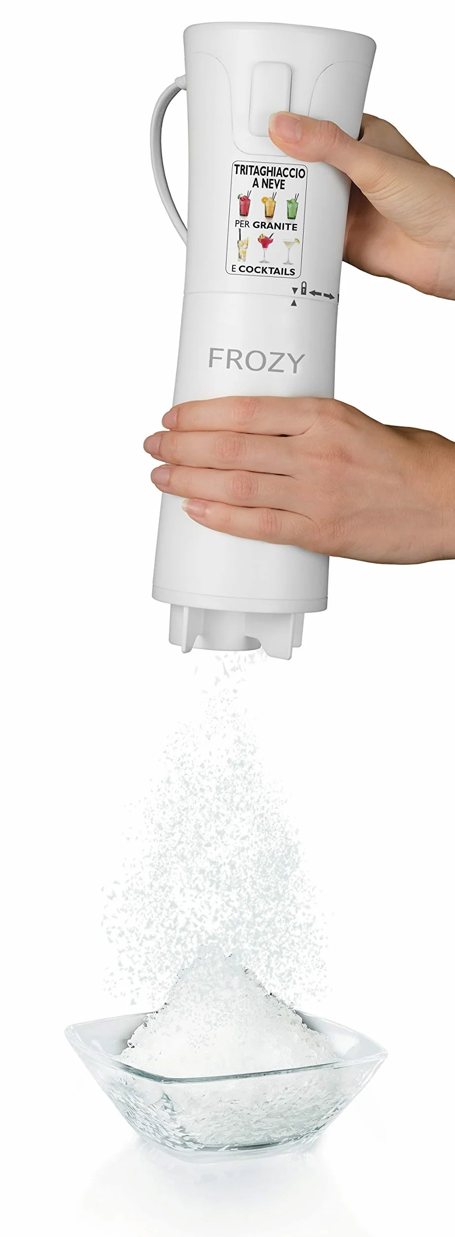 Macom Just Kitchen 861 Triturador de hielo eléctrico para granizados y cócteles