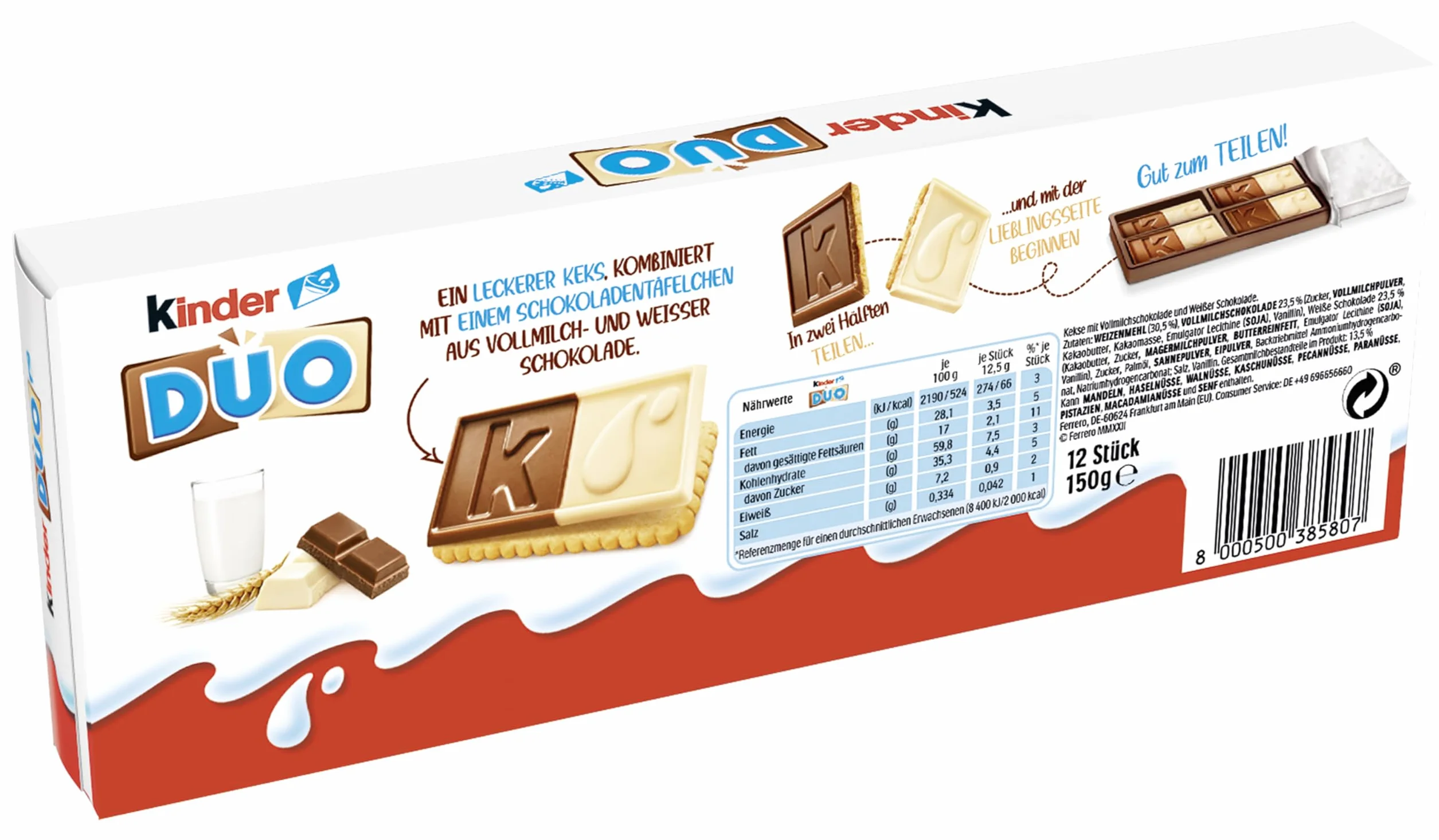 Kinder Duo 150g Caja 12 Unidades