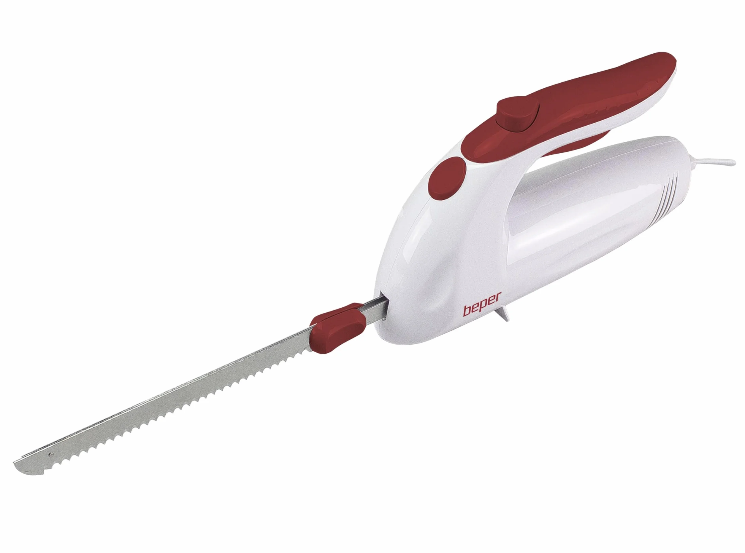 BEPER BP.790 Cuchillo de Cocina eléctrico, 150 W, ABS, Blanco/Rojo