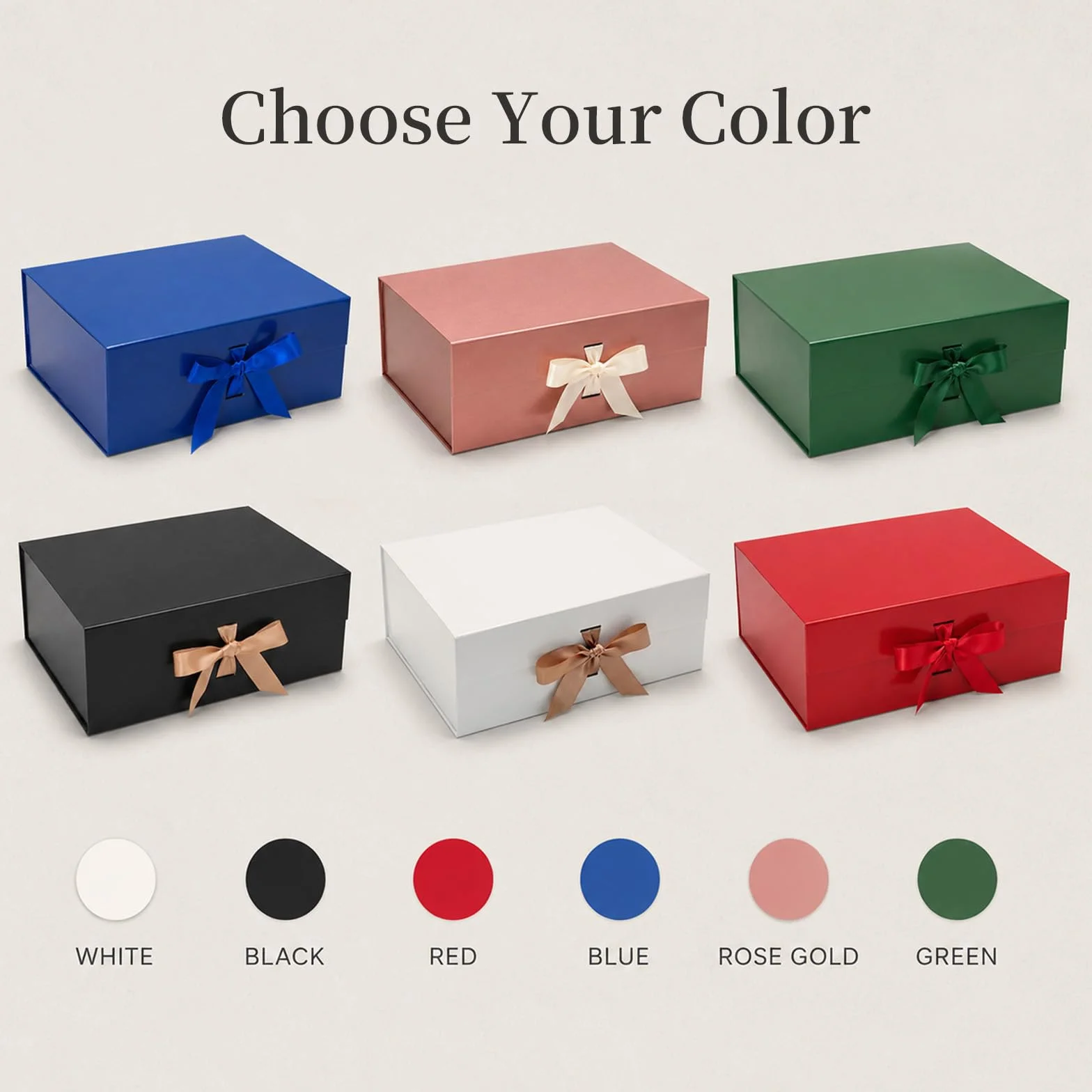 Tekhoho Caja de Regalos Grande Blanco 33.5x27x12.5 cm, Caja de Regalos Premium con Tapa MagnéTica y Cinta para Embalaje de Regalos de Bodas y CumpleañOs, Forro a Cuadros