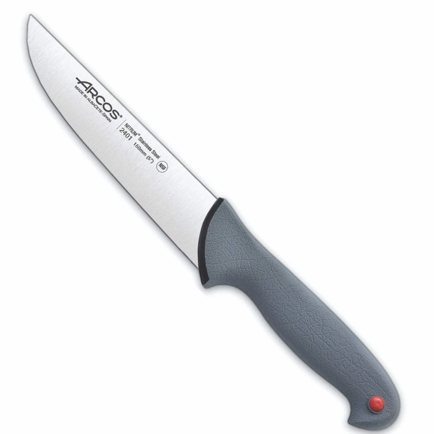 Arcos Cuchillo Carnicero Profesional - Hoja de Acero Inoxidable Nitrum 150 mm - Mango Ergonómico Antideslizante - Ideal para Carne - Serie Colour Prof