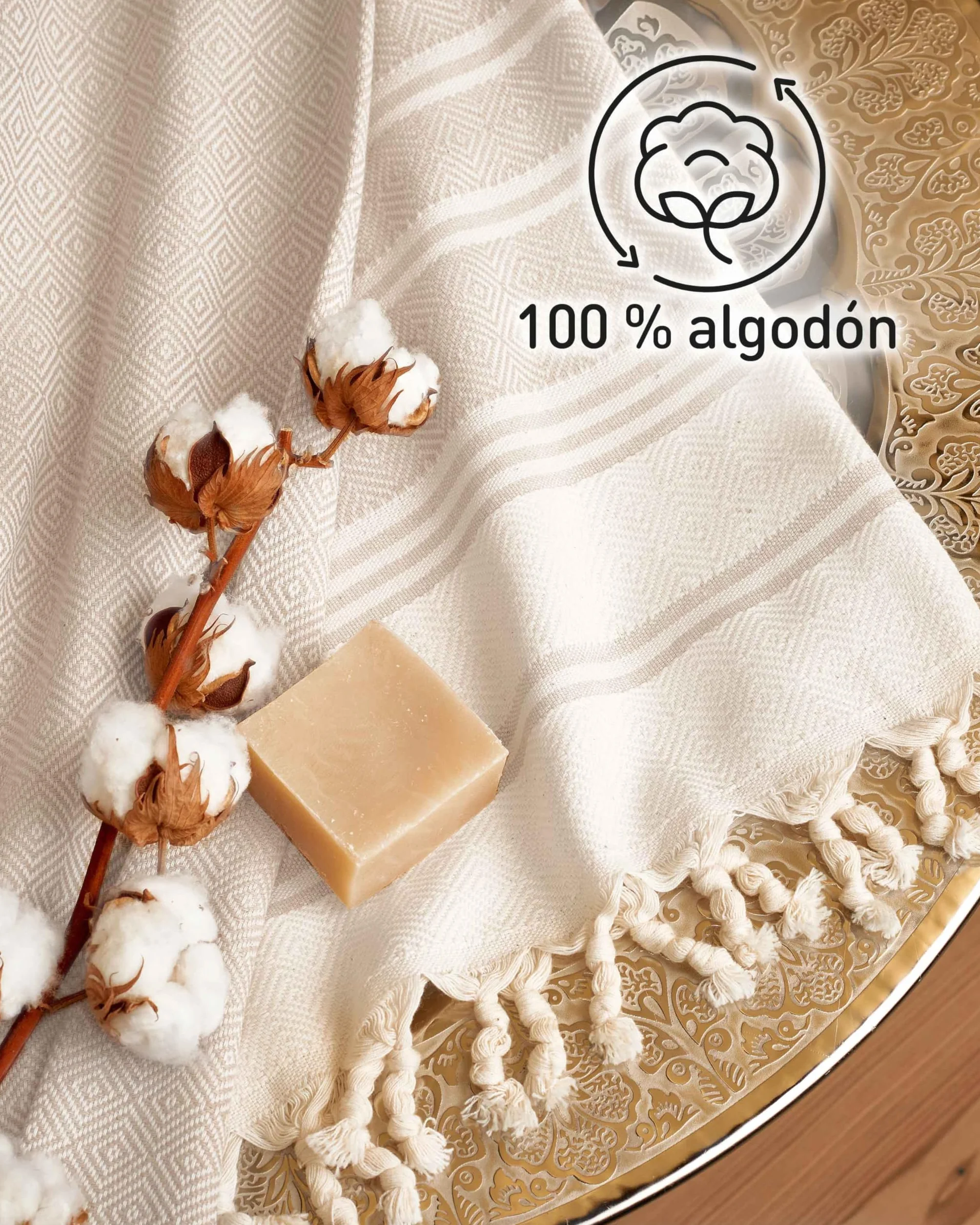 Fit-Flip Toallas Playa Hammam – Pareos Grandes de algodón 100% – Toalla Pareo compacta, Gigante y Secado rápido – Fouta XL Absorbente – Ideal para Piscina - Arena - 100x200cm Diamond