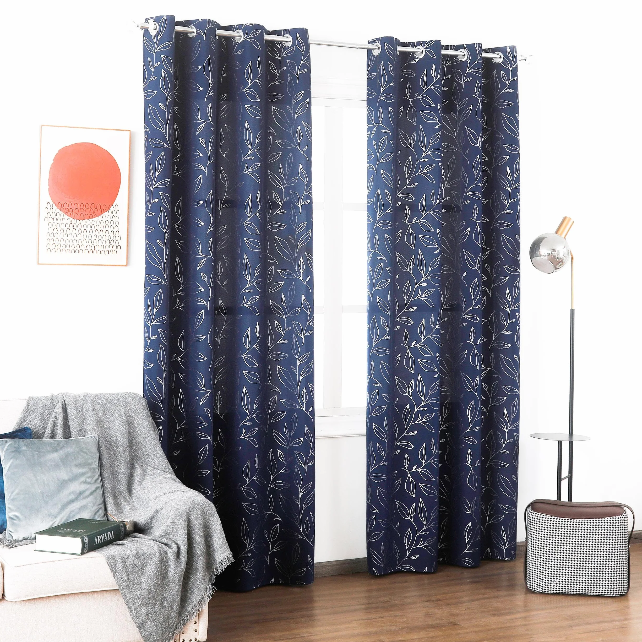 Cortina Salon Estampado 2 Paneles 140x260cm DALINA Textil