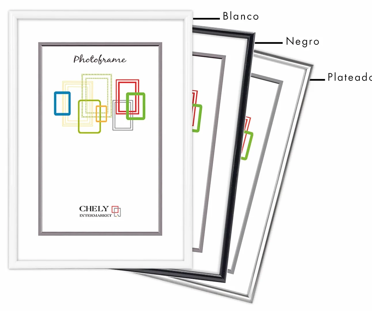 CHELY INTERMARKET MOD311 Marco Fotos Decorativo 70x100cm Plateado 1 Unidad