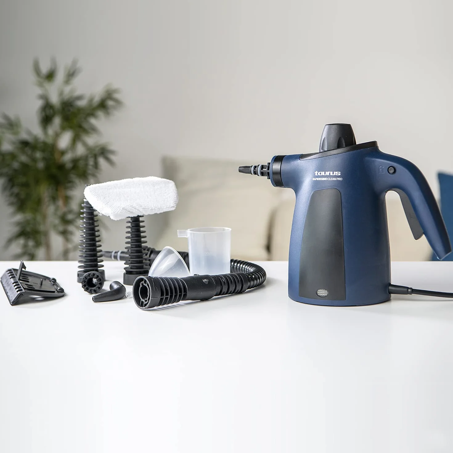 Taurus Rapidissimo Clean Pro Limpiador a vapor 1050W 3.5 bares 45g/min 350ml Cable 3m 9 accesorios