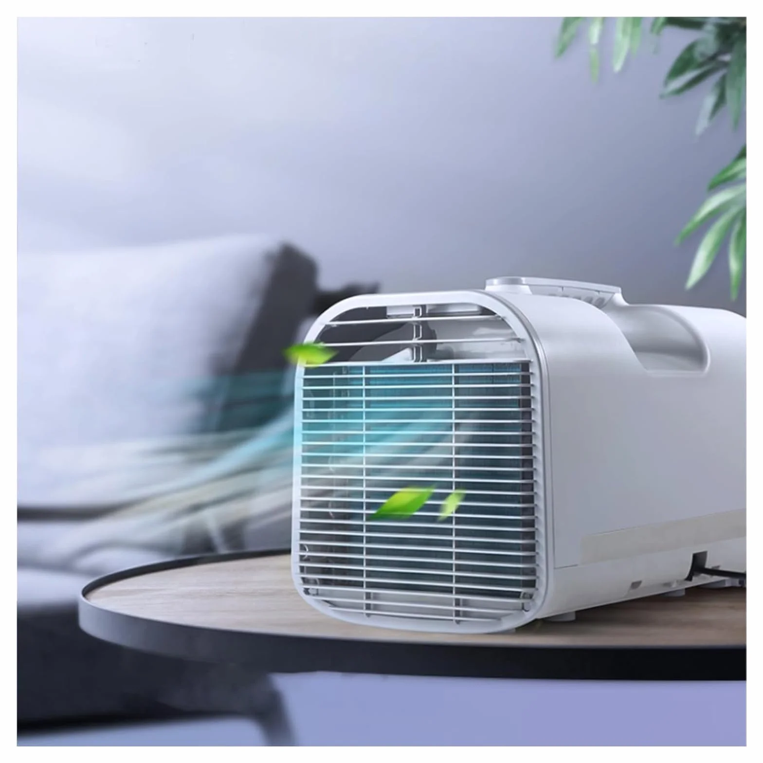 Aire acondicionado portátil, deshumidificador de aire acondicionado de enfriamiento rápido, 5100BTU ac 600W, consumo de energía, mini aire acondicionado portátil para carpa, camper, coche