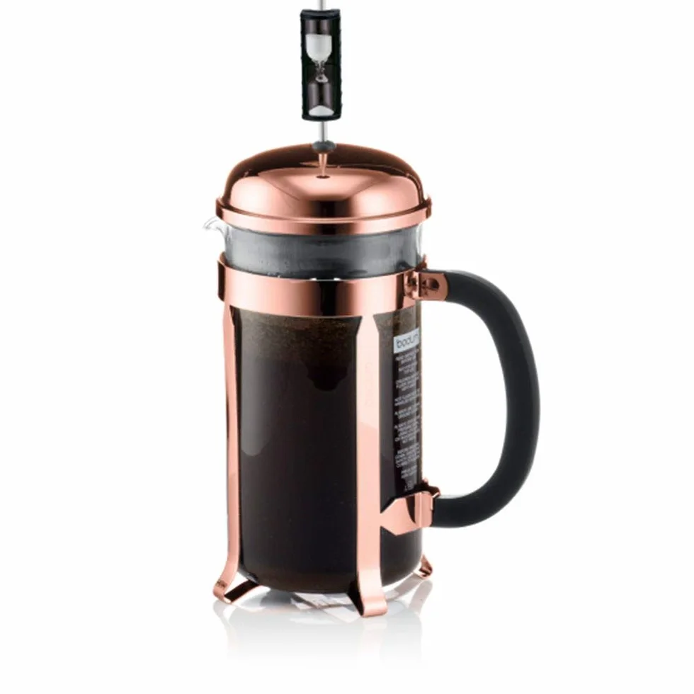 Bodum Chambord - Cafetera, 8 tazas, 1 l, color cobre