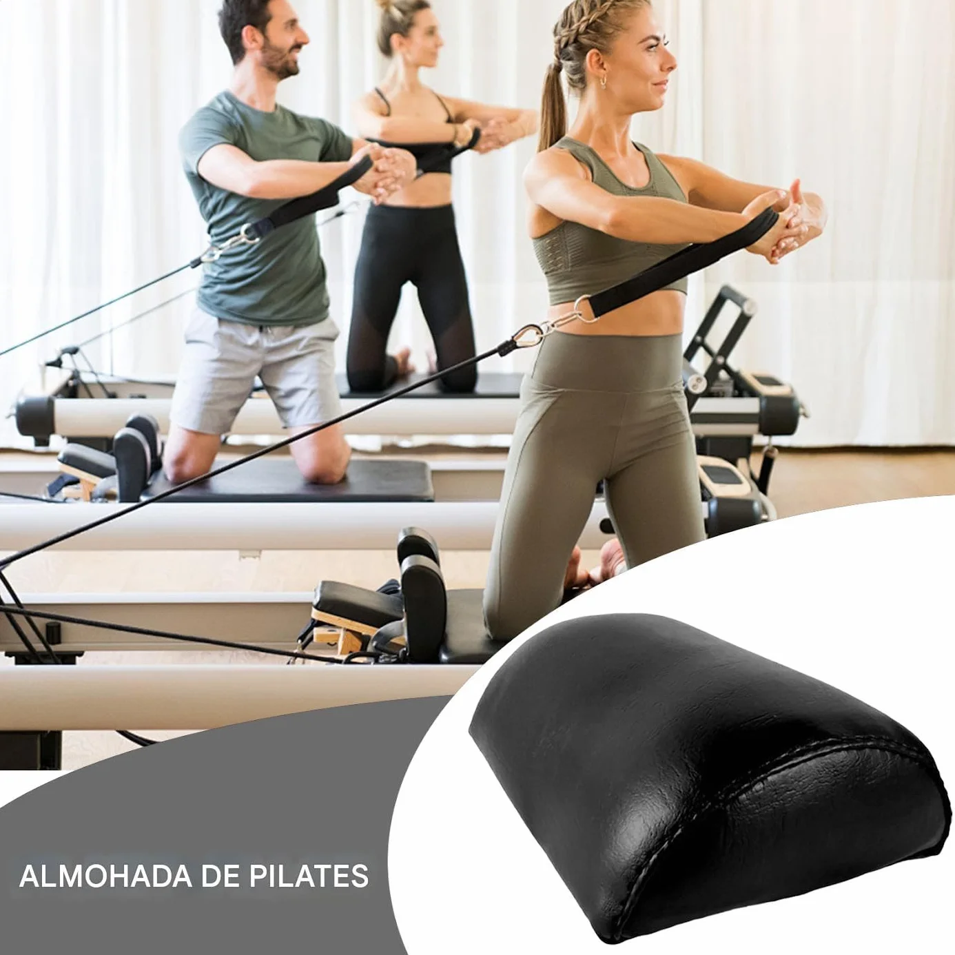 Almohada de Pilates para Cabeza y Cuello Cojín de Entrenamiento Soporte para Ejercicio Equipo de Fitness