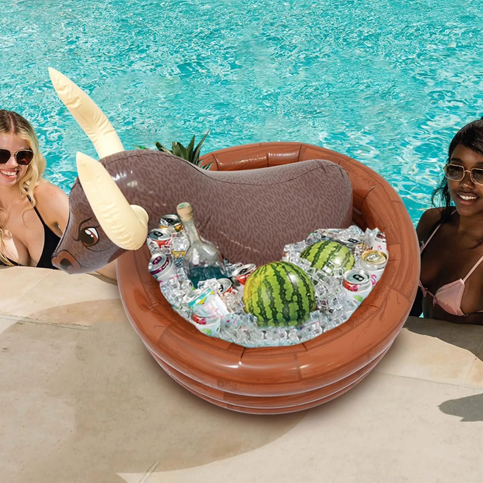 Bar De Servicio Inflable - Enfriador De Bebidas Hielo Inflables | Contenedor De Enfriamiento De Bebidas | 76x76x66cm Suministros De De Cerveza En De Toros para Oktoberfest Sport Buffet Ba