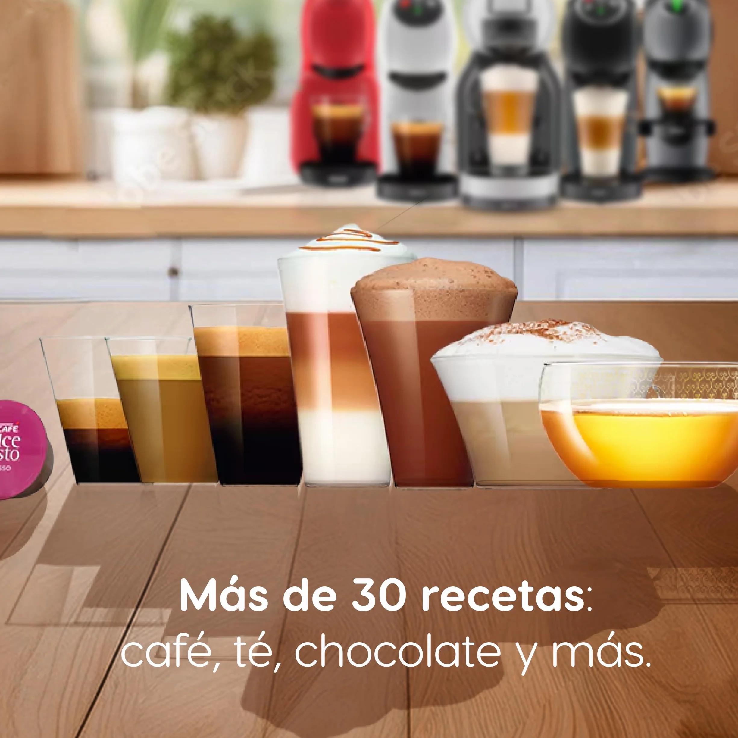 NESCAFÉ Dolce Gusto Cortado Cápsulas de Café 90 Cápsulas (3 x 30) Notas a almendra tostada Originales