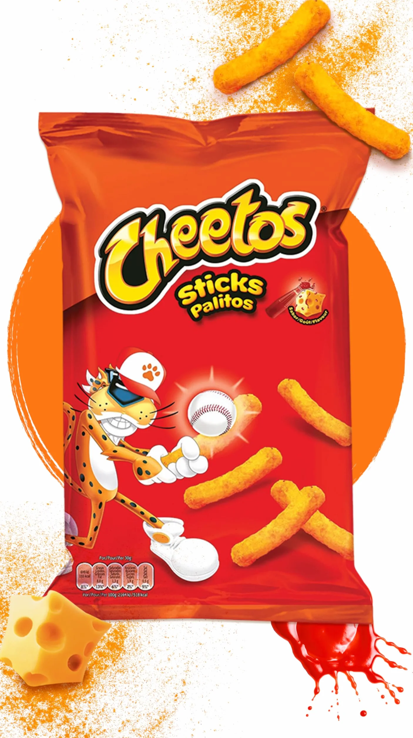 Cheetos Rizos Snack sabor Queso y Ketchup 96gr
