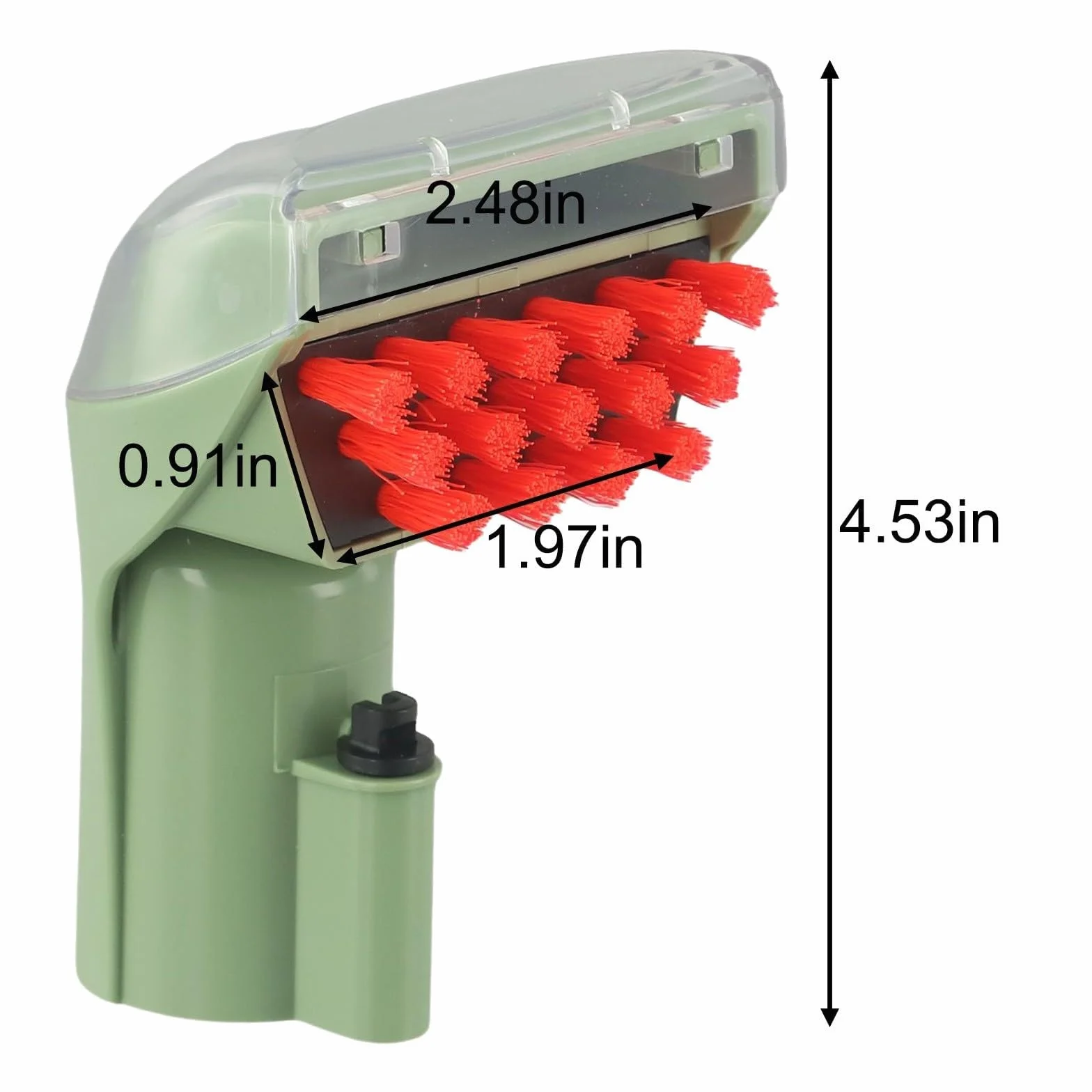 Cepillo de tapicería de 7,6 cm para Bissell para Little Green para limpiadores de alfombras ProHeat serie 1425, cepillo portátil para limpieza de escaleras y muebles (verde)
